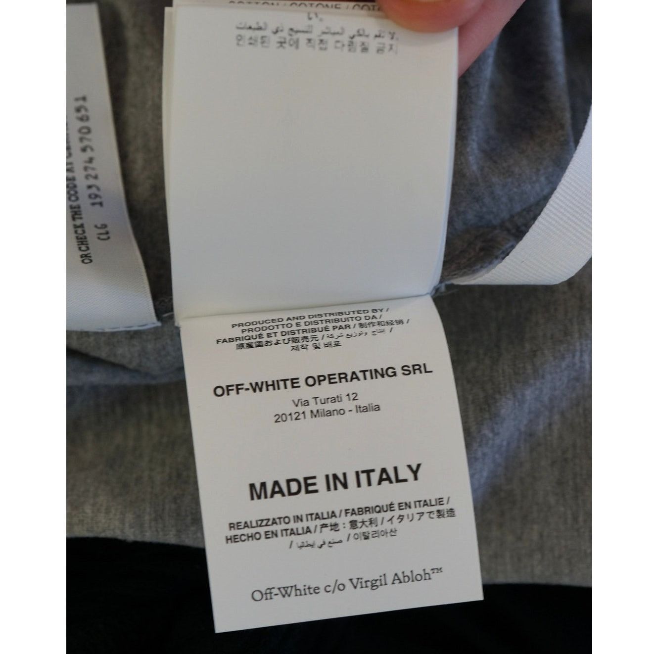 Off-White Off-White c/o Virgil Abloh - "OFF" Mini Dress Gray / IT 40 Size S / US 4 / IT 40 - 10 Thumbnail