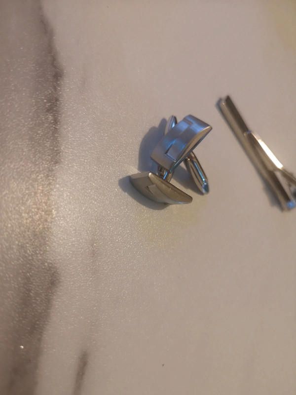Designer Cufflinks set stainless steel for him Size ONE SIZE - 3 Thumbnail