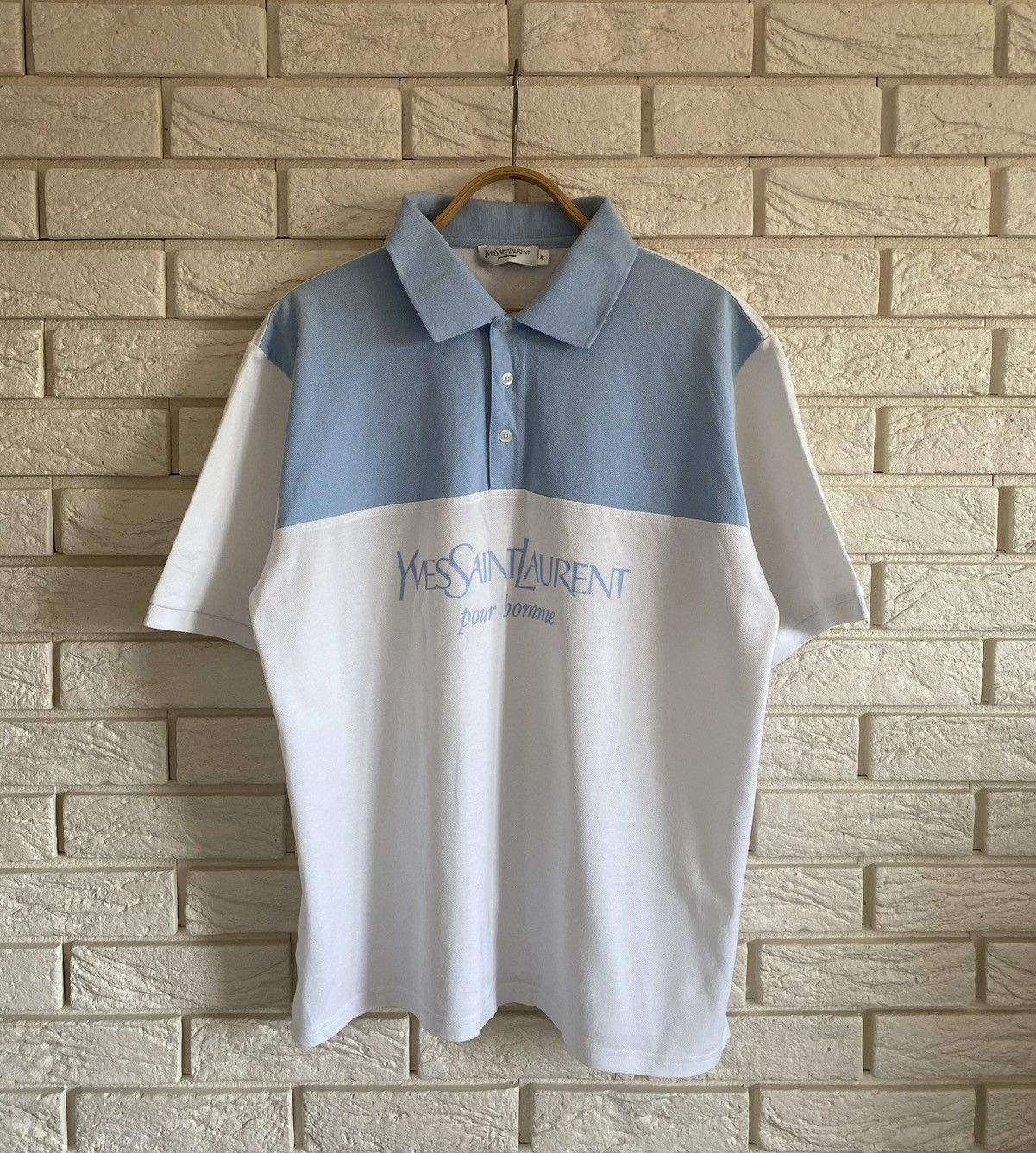 Vintage × Yves Saint Laurent Vintage Yves Saint Laurent YSL Big Logo 90s Old Money Size US XL / EU 56 / 4 - 1 Thumbnail