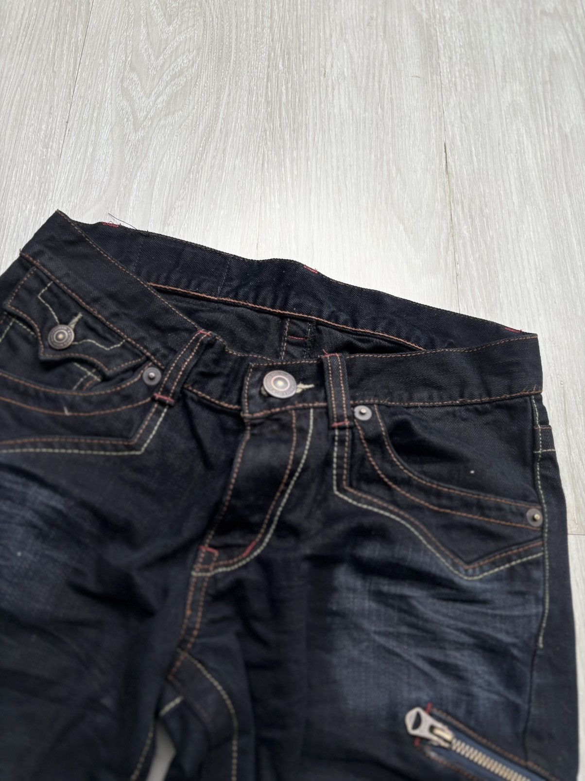 Japanese Brand Ratle trapp tribal flare jeans Size US 29 - 6 Thumbnail