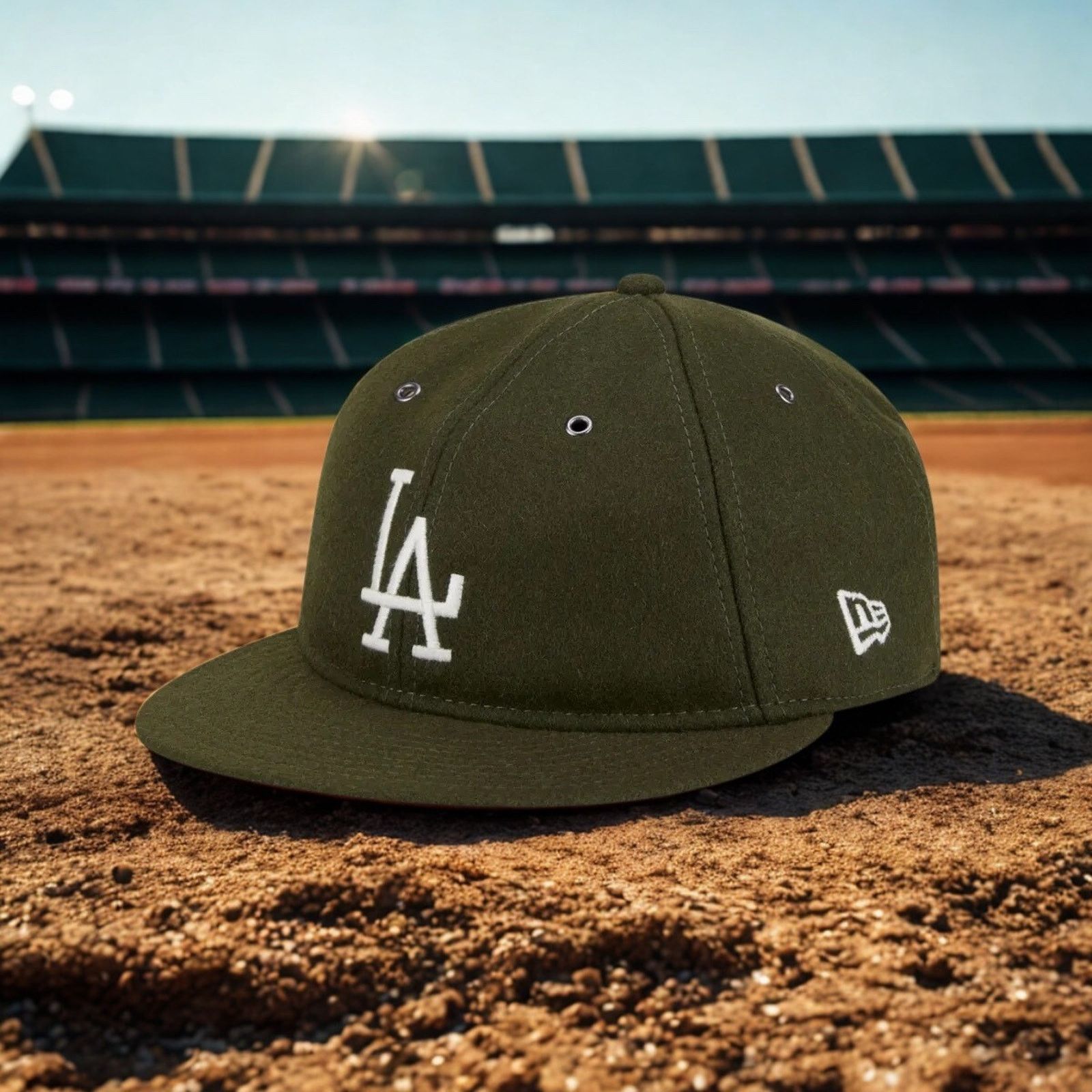 New Era Los Angeles Dodgers New Era Retro Fitted Hat 7 1/8 Wool NWT Size ONE SIZE - 1 Thumbnail