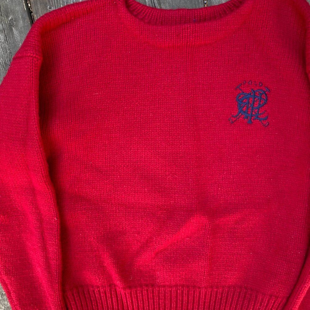 Polo Ralph Lauren Vintage Polo Ralph Lauren Scribble RLPC Mens Sz M Wool Swea Size US M / EU 48-50 / 2 - 6 Thumbnail