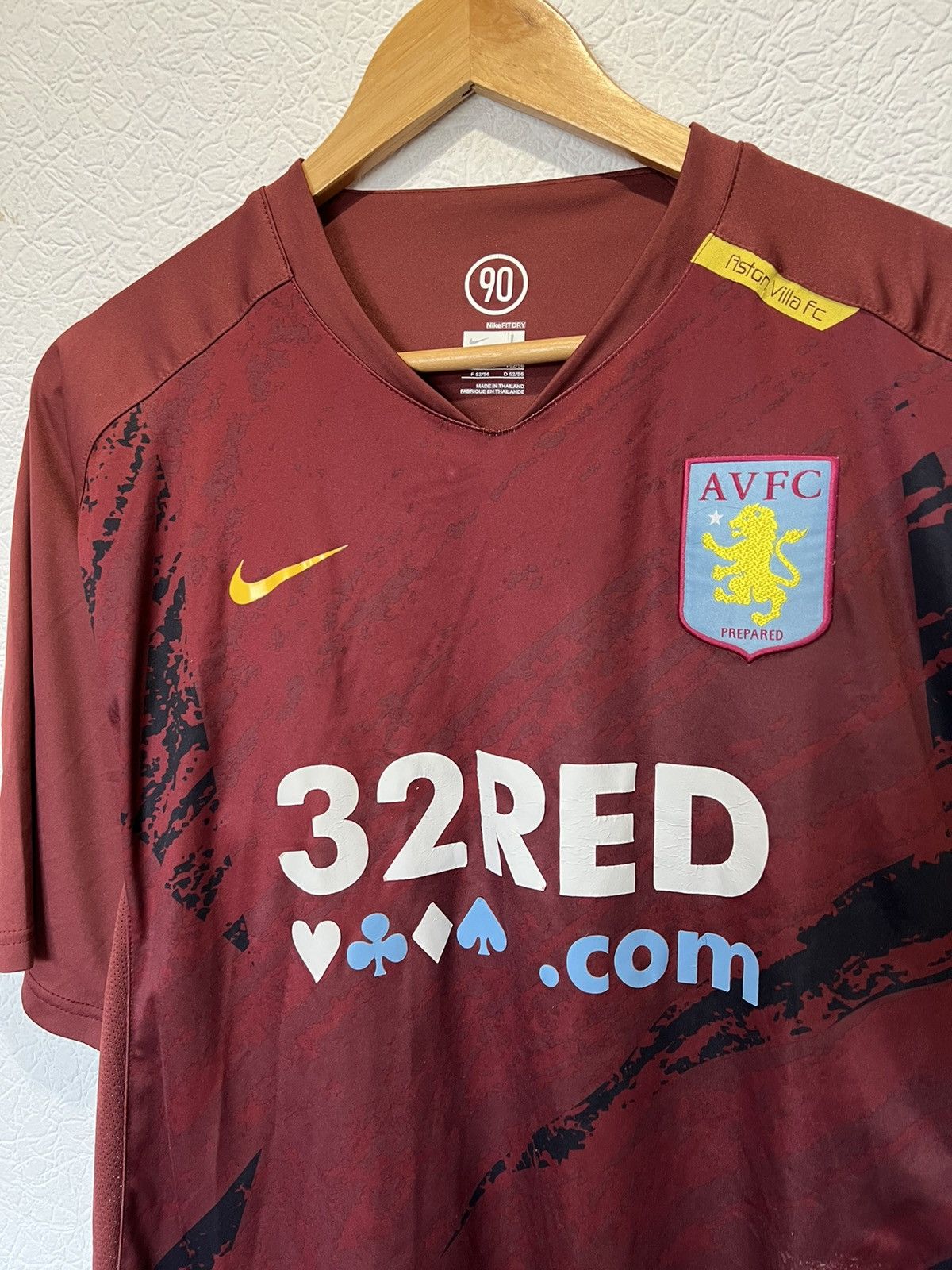 Nike × Vintage Nike Aston Villa Player Issued Jersey Soccer Size US L / EU 52-54 / 3 - 2 Thumbnail