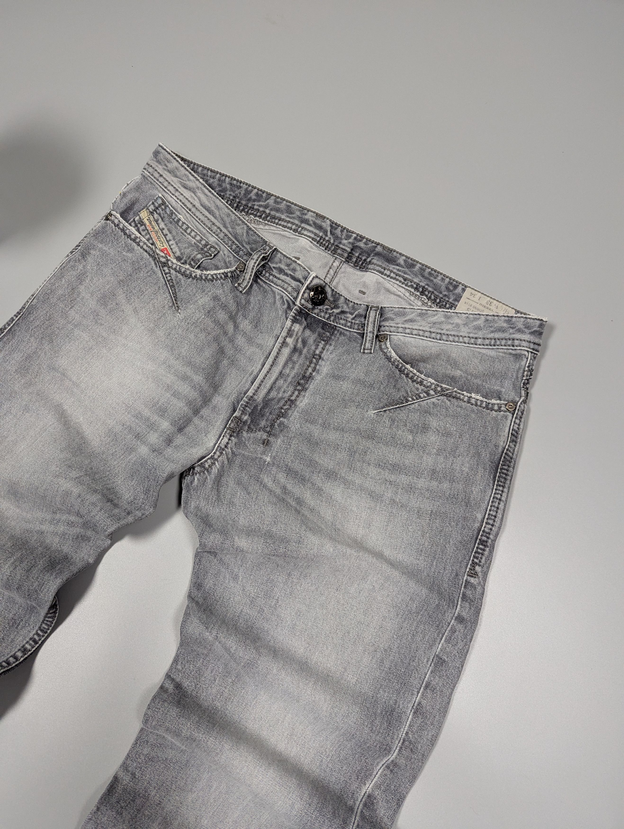 Diesel DIESEL Men's Vintage Light Gray Skinny Denim Jeans Size US 33 - 4 Thumbnail