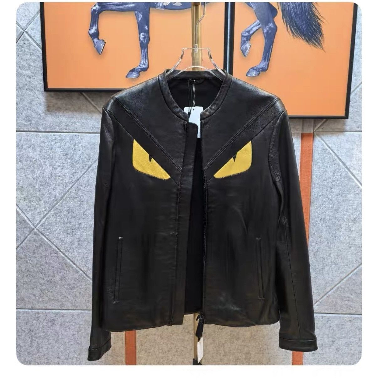 Fendi Fendi Arrival Monster Leather Jacket JJJJ71 | Grailed