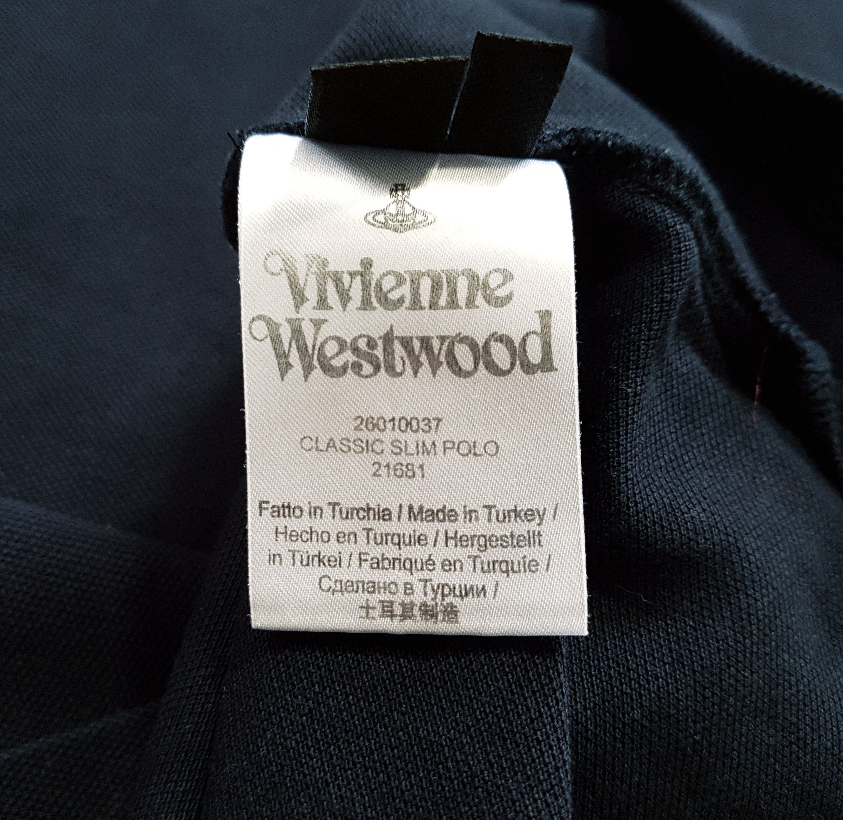 Vivienne Westwood Vivienne Westwood Classic Polo Shirt Navy Slim Fit sz XL Size US XL / EU 56 / 4 - 10 Thumbnail