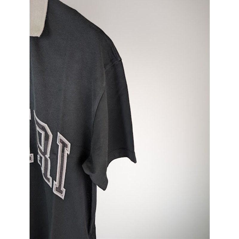 Amiri o1rshd1 Vintage Oversized Short-Sleeved Polo Shirt in Black Size US L / EU 52-54 / 3 - 5 Thumbnail