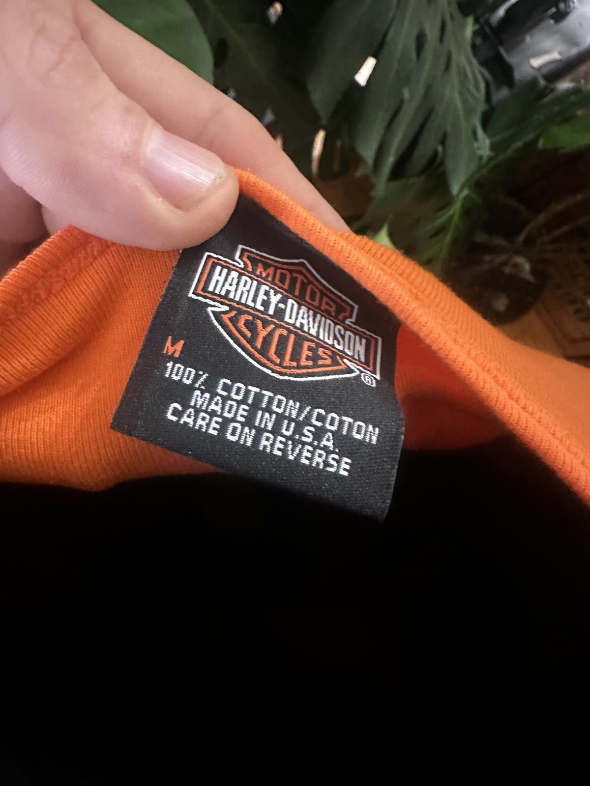 Harley Davidson Harley-Davidson Vintage Orange Tee - Size M Size M / US 6-8 / IT 42-44 - 3 Thumbnail