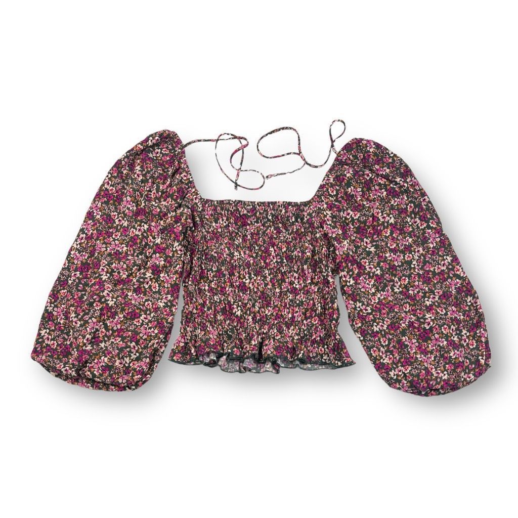 Other Lucy Paris Floral Balloon Sleeve Top Size Small Size S / US 4 / IT 40 - 4 Thumbnail