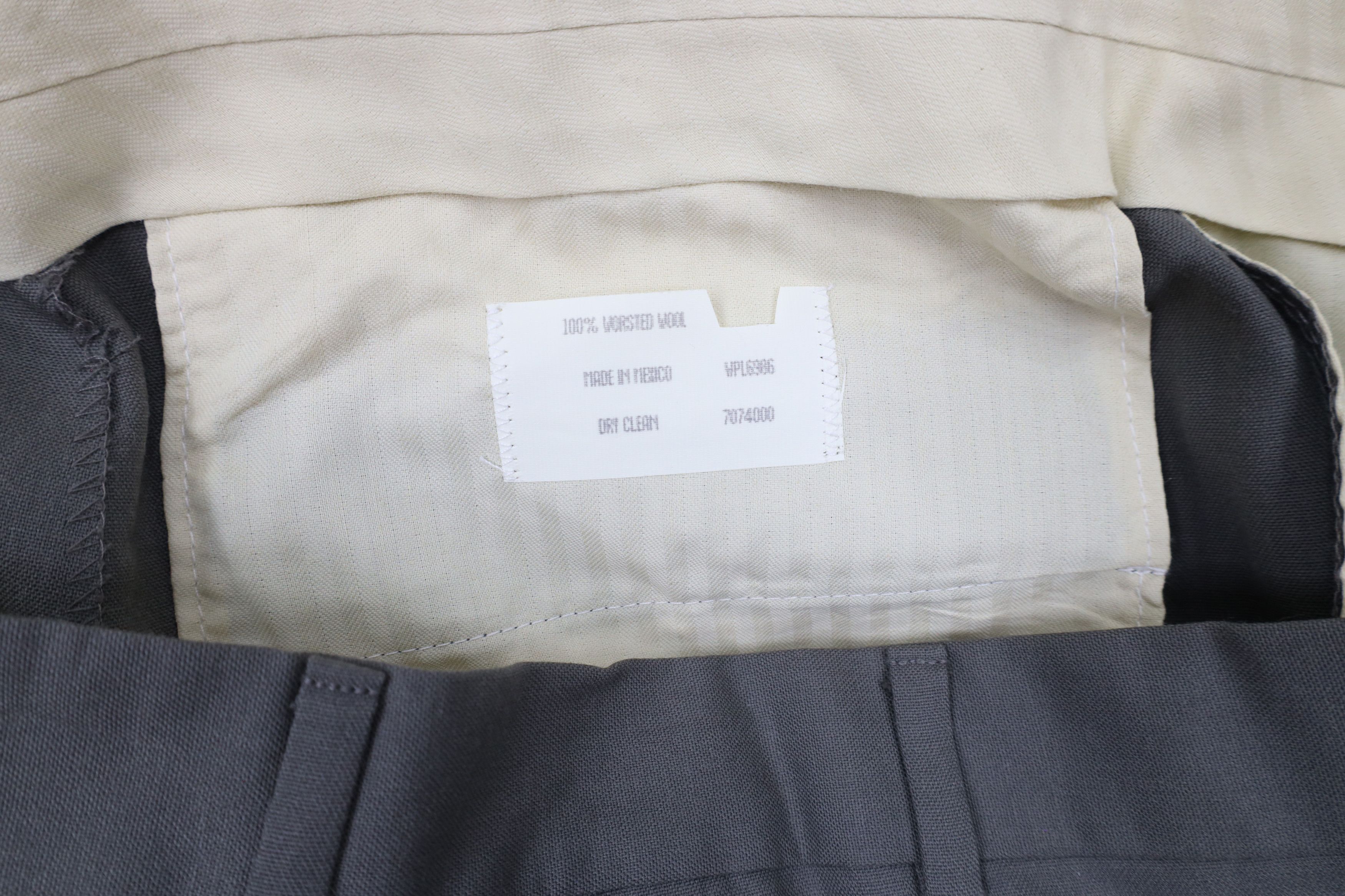 Vintage Vintage 90s Streetwear Wool Wide Leg Chino Pants Gray Size US 34 / EU 50 - 7 Thumbnail