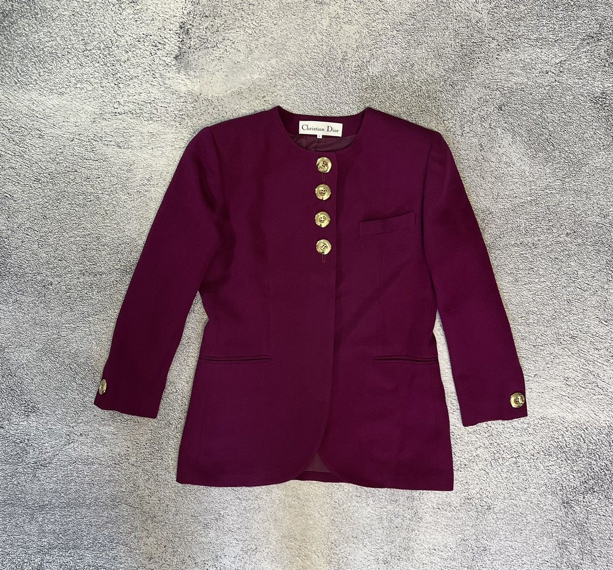 Christian Dior Monsieur Christian Dior Women Blazer Jacket Size L Size L / US 10 / IT 46 - 1 Thumbnail