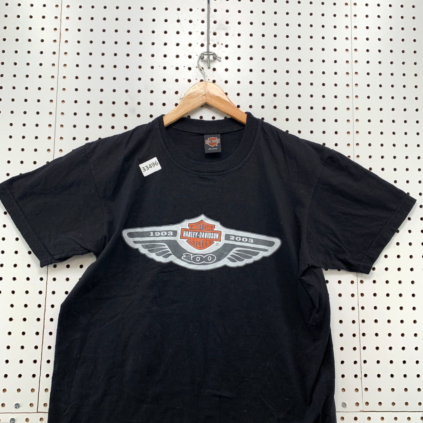 Harley Davidson VINTAGE Harley-Davidson Shirt Mens M Black Motorcycle 90s Rider Society Thailand 20.5x26.5 Size US M / EU 48-50 / 2 - 3 Thumbnail