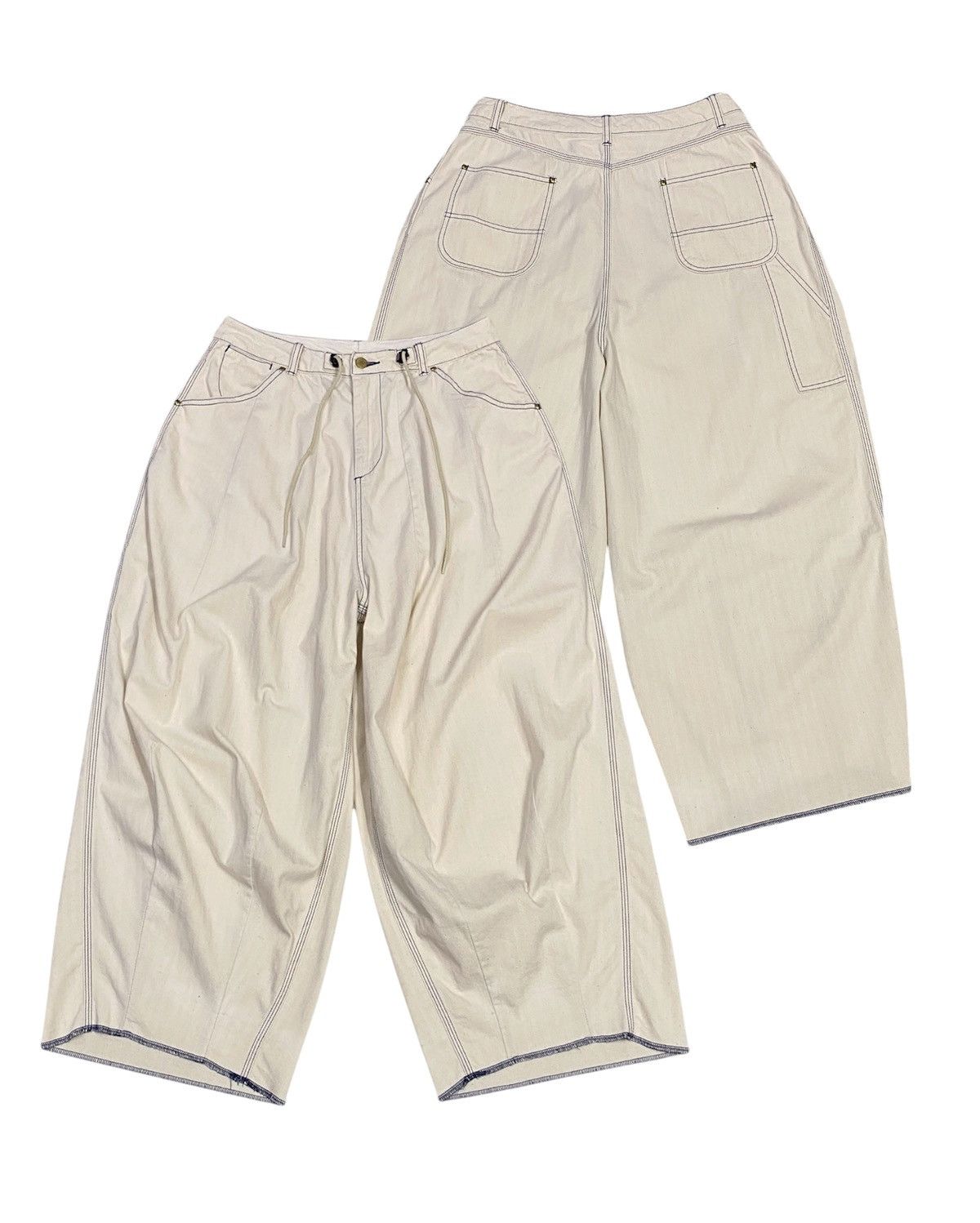 Needles 🪡 Needles Carpenter Balloon Wide Cotton Pants Size US 30 / EU 46 - 1 Thumbnail