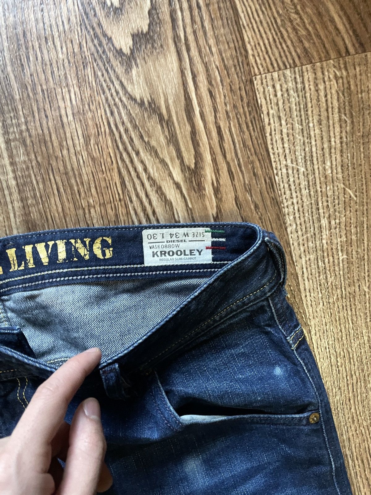 Diesel Vintage Diesel Krooley Denim Fabric Jeans Pants Trousers Y2K Size US 34 / EU 50 - 4 Thumbnail