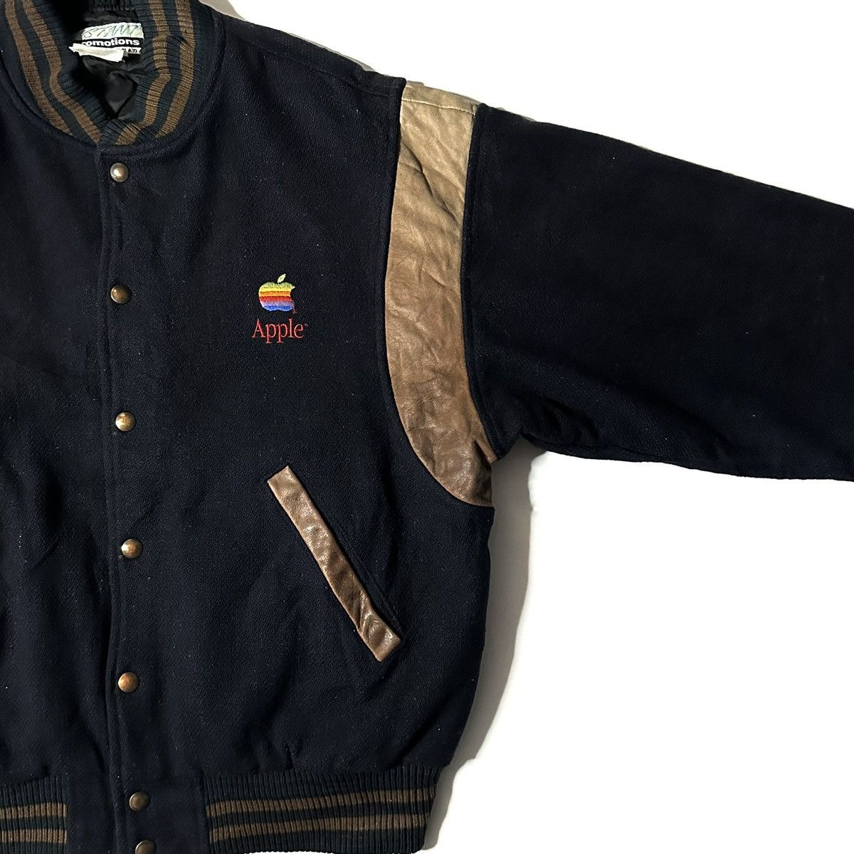 Apple [Rare] 90s Apple MERISEL Promo bomber Jacket Made in Canada Size US L / EU 52-54 / 3 - 4 Thumbnail