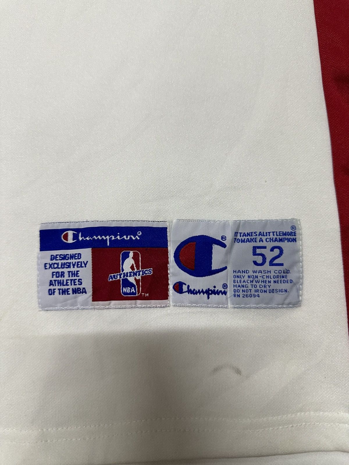 Champion Vintage 90s Player Issue Piston NBA jersey by Hamilton Size US XXL / EU 58 / 5 - 4 Thumbnail