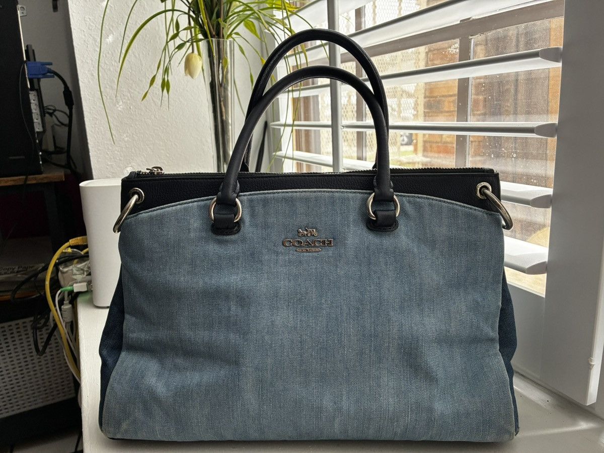 Coach Coach Denim Mia Satchel Size ONE SIZE - 1 Thumbnail