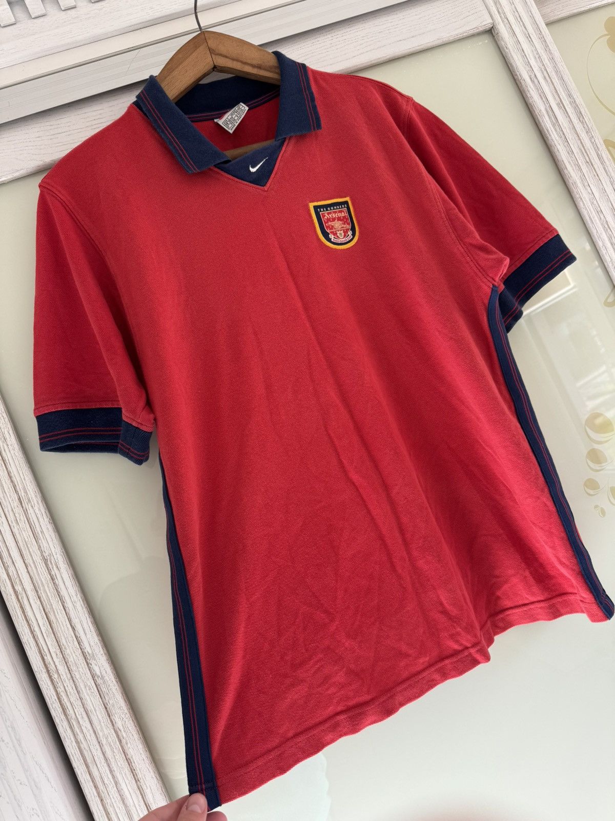 Nike Vintage Arsenal 1998-1999 Soccer Polo T-shirt Football Shirt Size US S / EU 44-46 / 1 - 4 Thumbnail