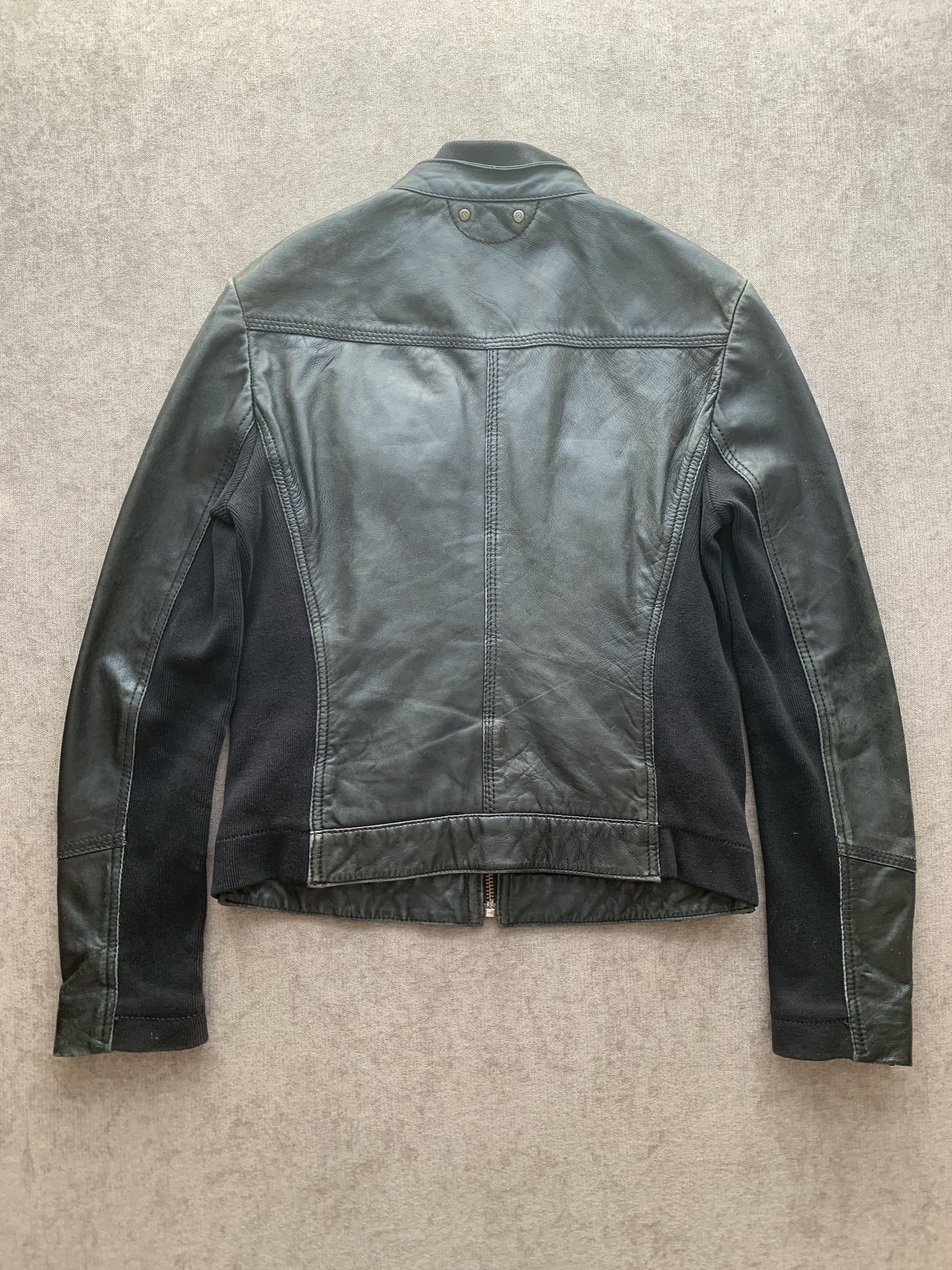 Mango Veste en cuir Mango Casual Sportswear – Taille L – Noire Size L / US 10 / IT 46 - 3 Thumbnail