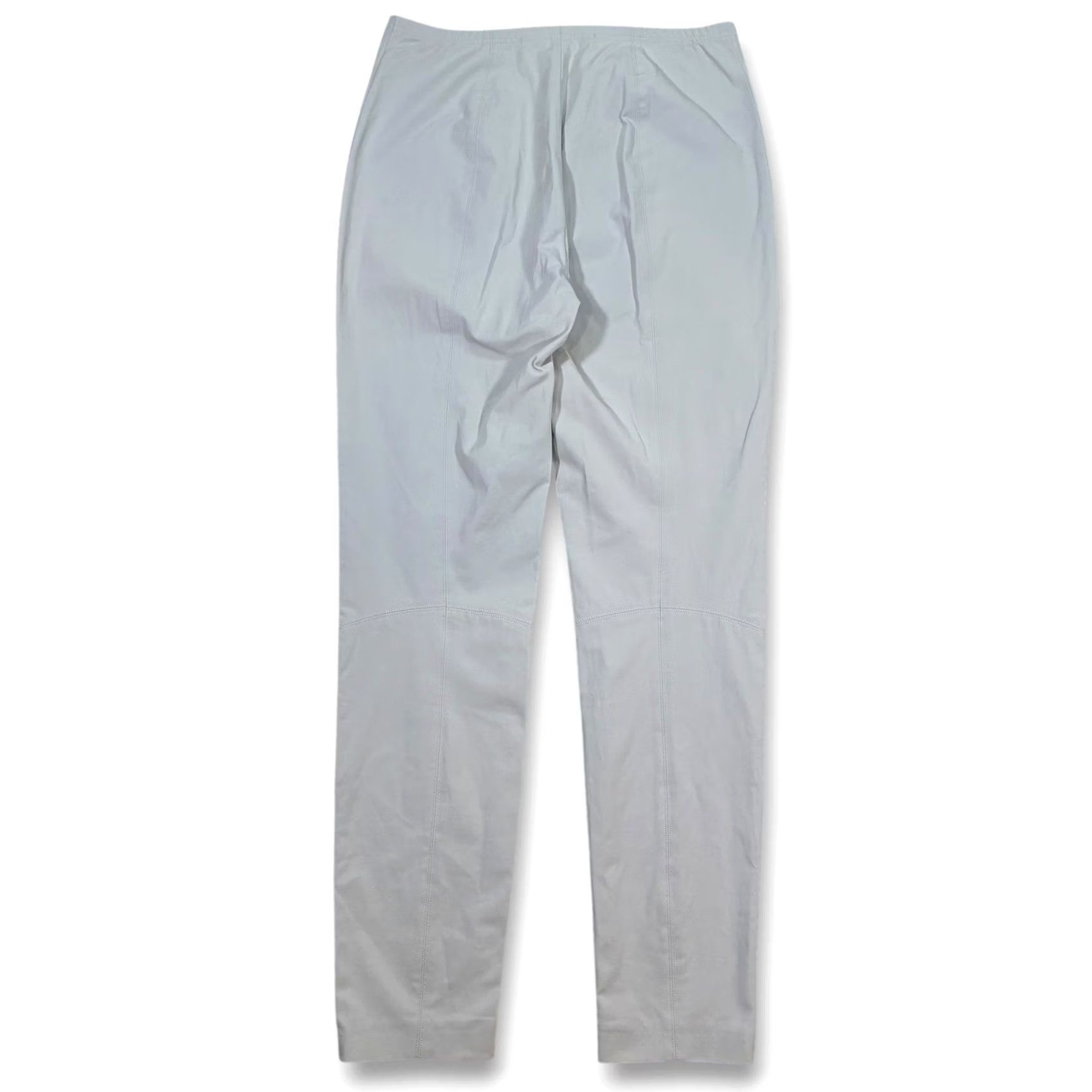 Vintage Raffaello Rossi Giga Light Grey Stretch Cigaret Pants Womens 36 US 6 Dress Pants Regular Zip Fly Solid Gray Womens Size 28" / US 6 / IT 42 - 2 Thumbnail