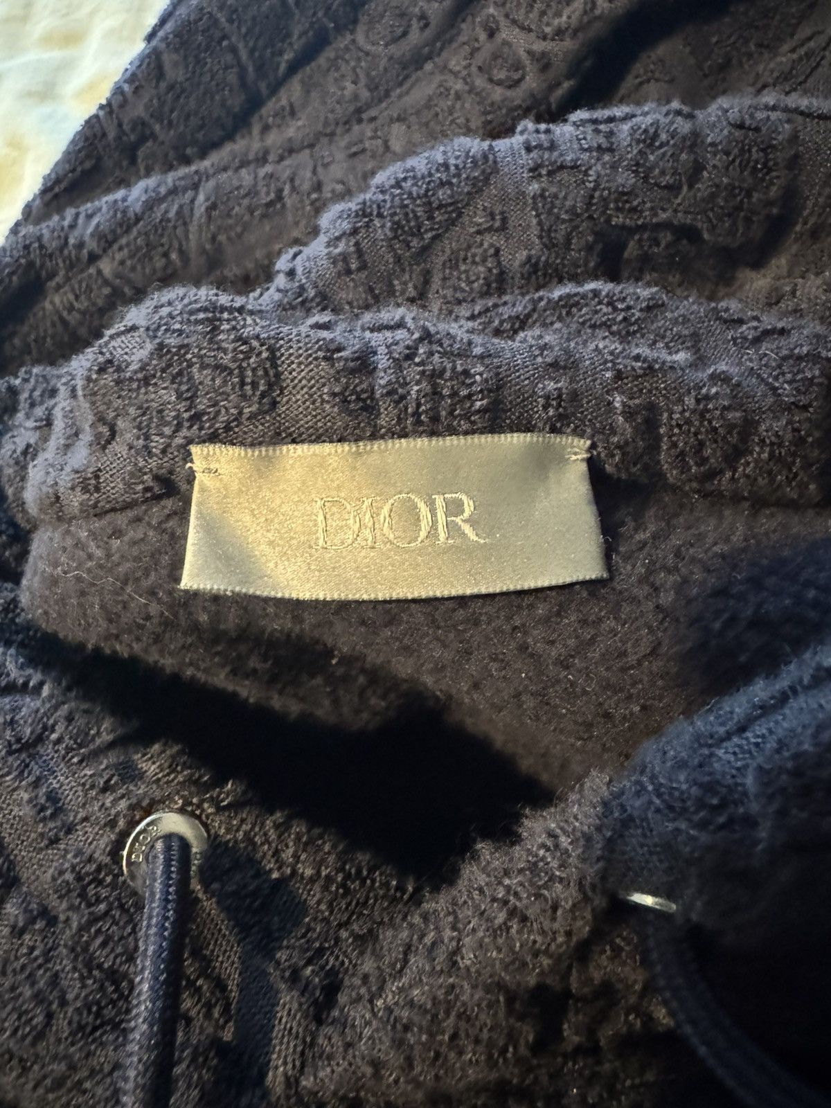 Dior Christian Dior navy toweling hoodie size small Size US S / EU 44-46 / 1 - 12 Thumbnail