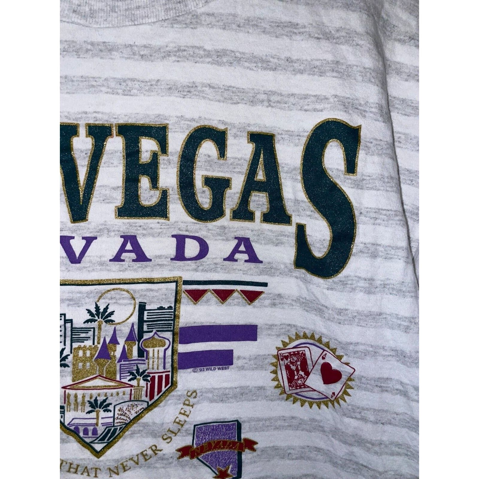 Vintage Vintage Las Vegas Shirt NV Nevada LV City Tee VTG Stain Size US M / EU 48-50 / 2 - 4 Thumbnail