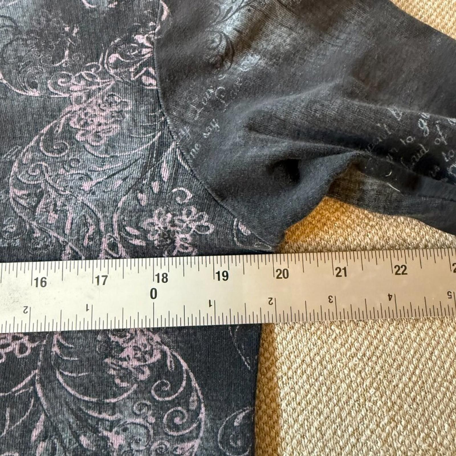 Cactus Plant Flea Market Cactus Long Sleeve Top - Black and Pink Floral Size M / US 6-8 / IT 42-44 - 8 Thumbnail