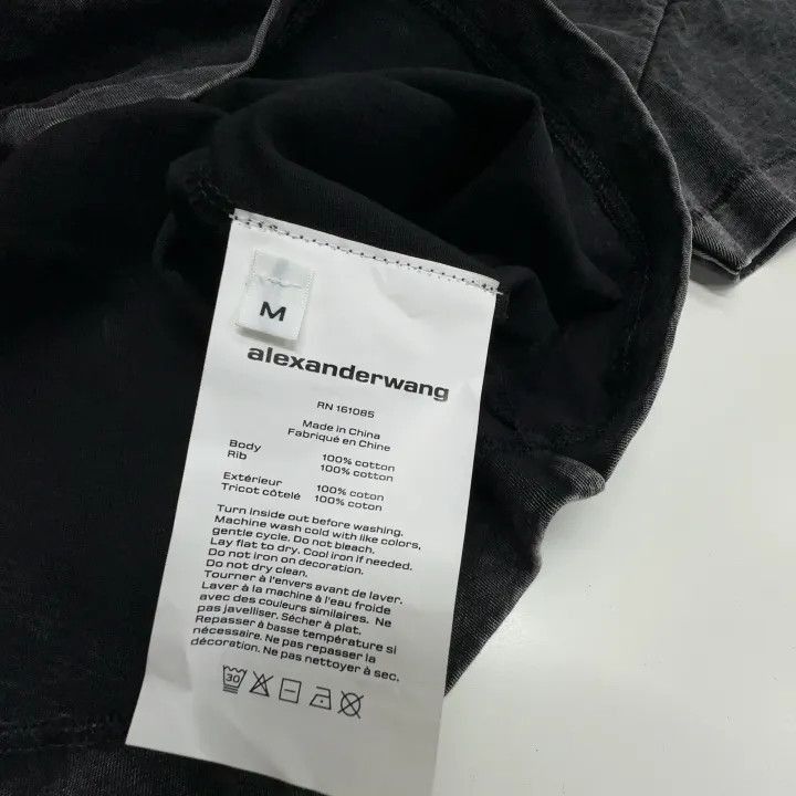 Alexander Wang Alexander Wang SS23 Acid Wash Logo T-Shirt - Size M / US 6-8 / IT 42-44 - 4 Thumbnail