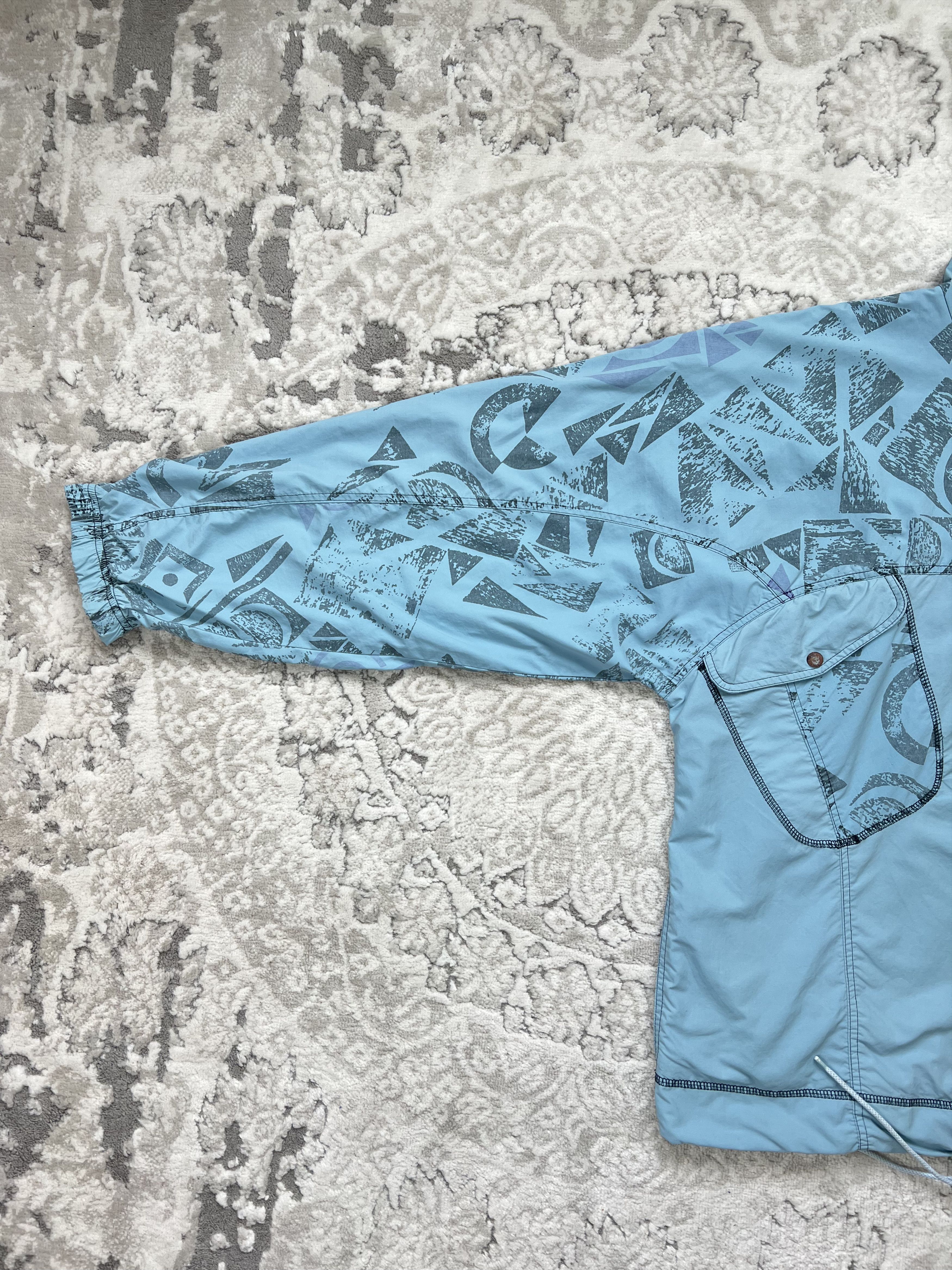 Reebok Vintage 90s Reebok Abstract Windbreaker Anorak Jacket Size US XL / EU 56 / 4 - 2 Thumbnail