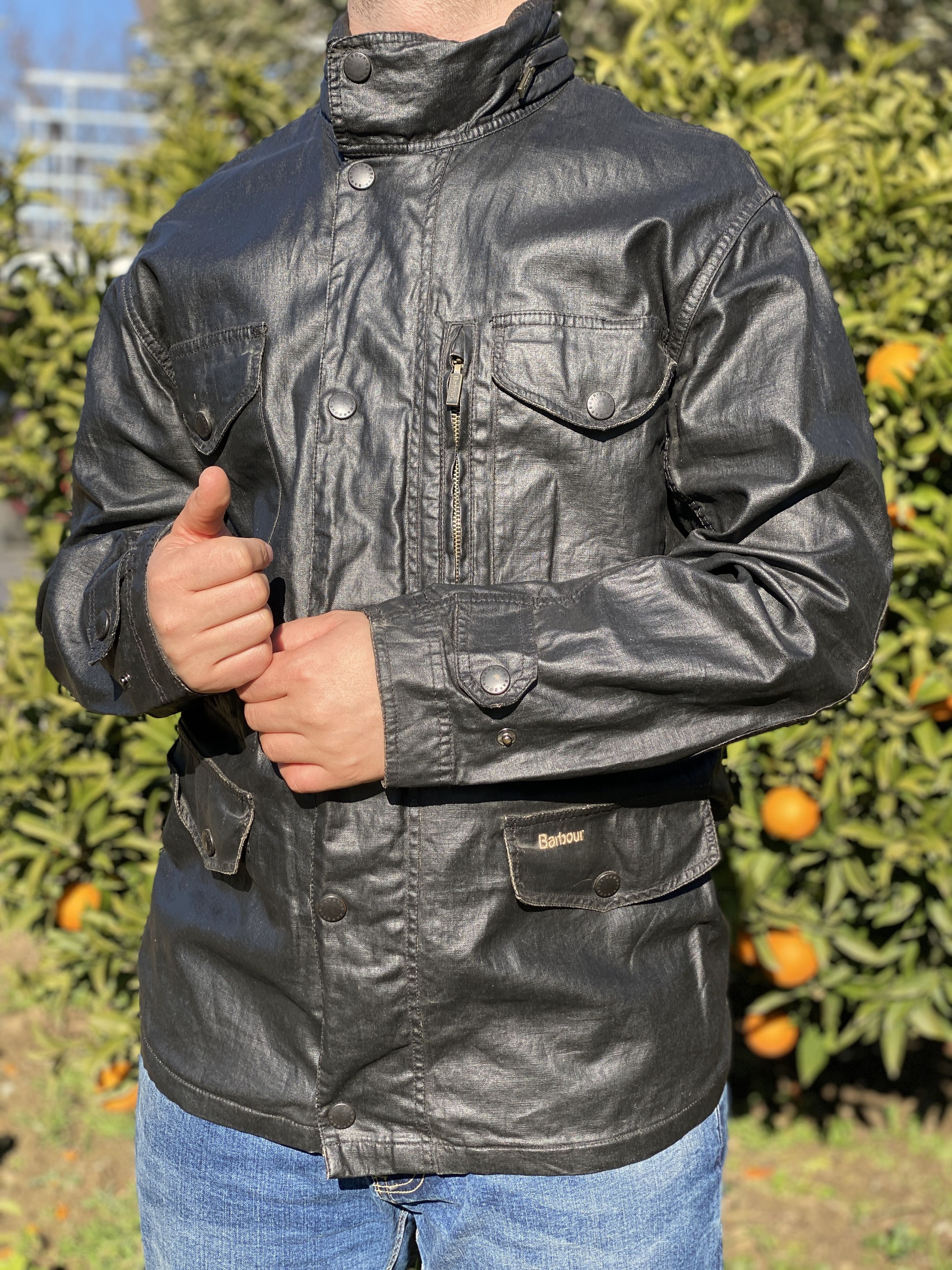 Barbour Linen Barbour South Shield Beacon Bomber Weatherproof Size M Size US M / EU 48-50 / 2 - 2 Thumbnail