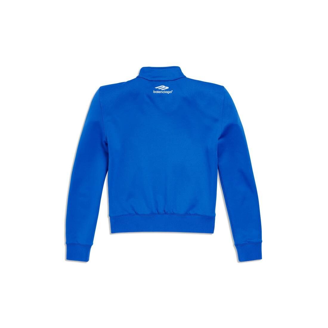 Balenciaga o1w1db10425 3B Sports Icon Round Shoulder Jacket in Blue Size US XL / EU 56 / 4 - 2 Thumbnail