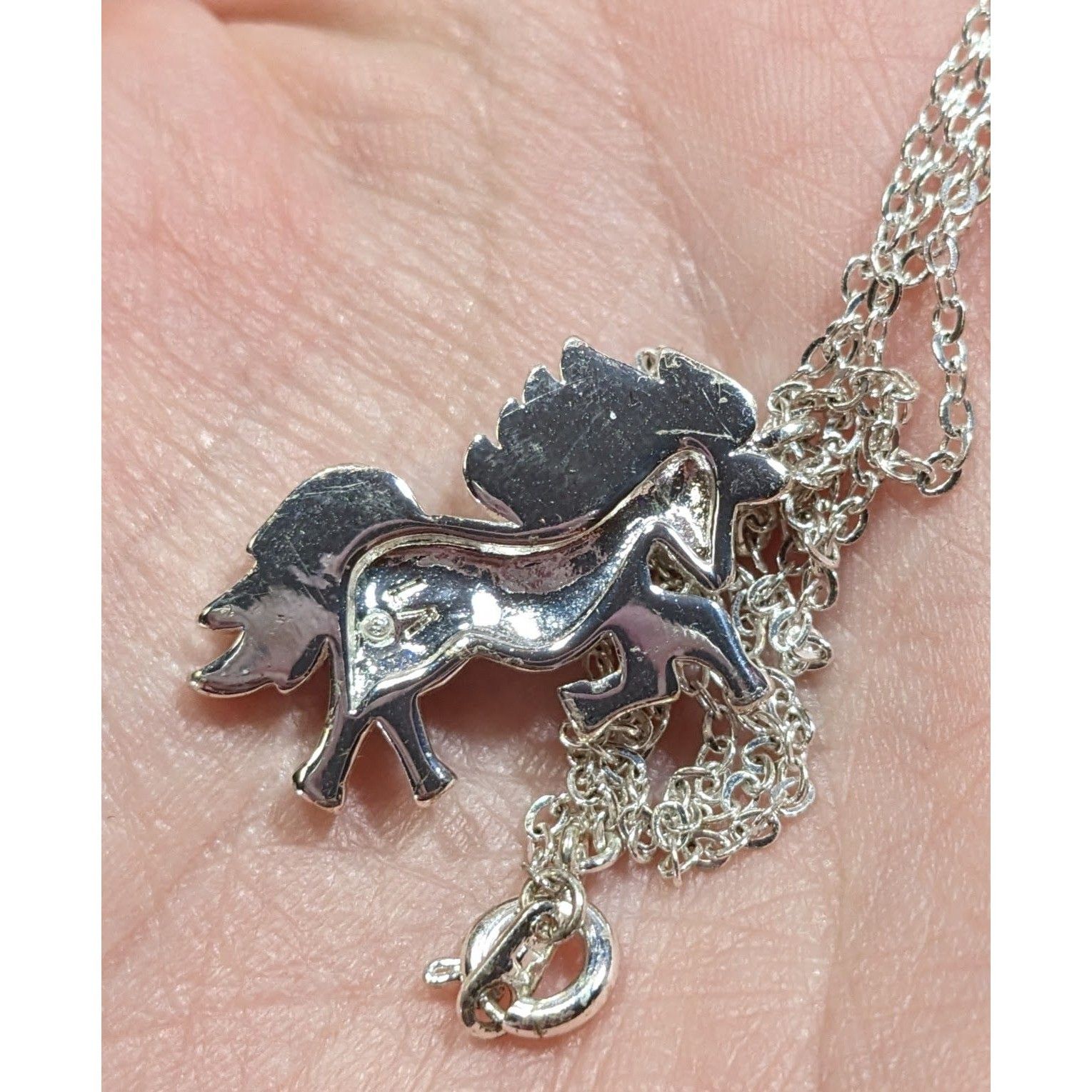Other LA Gem And Jewelry Designs Rainbow Rhinestone Unicorn Neckla Size ONE SIZE - 7 Thumbnail
