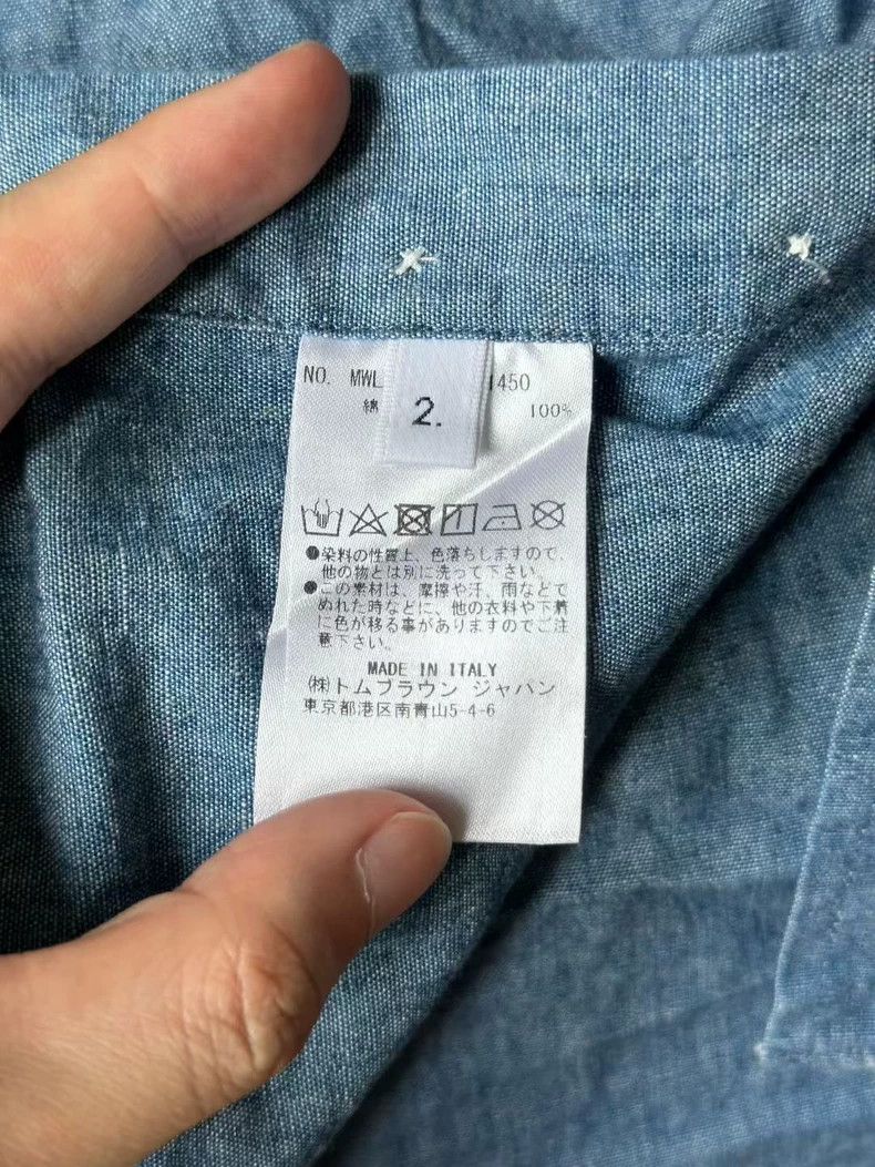 Thom Browne Thom Browne Denim Blue Shirt-dmc Size US M / EU 48-50 / 2 - 2 Thumbnail