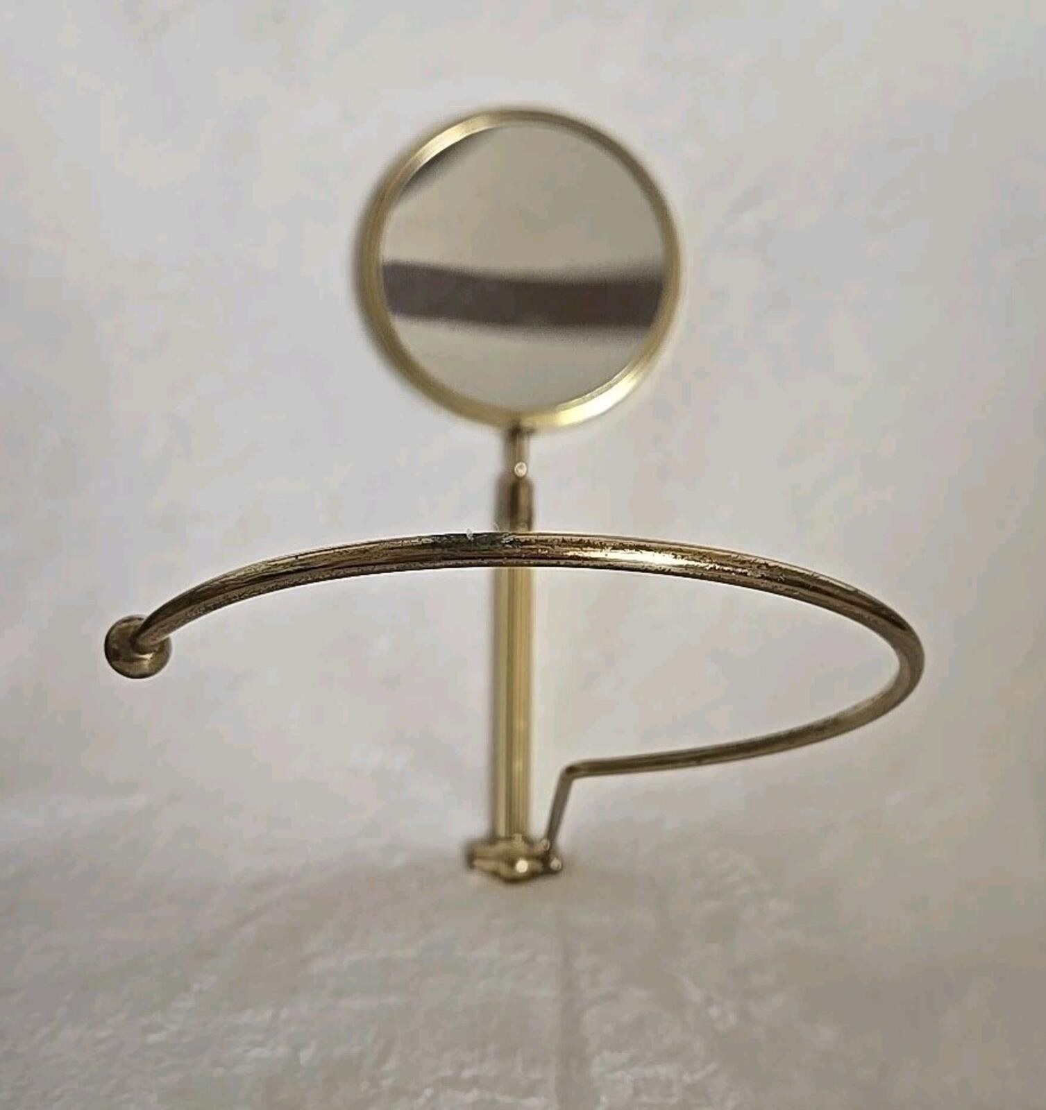 Unknown London Mid-Century French Gilt Brass Table Mirror Rare Adjustable Size ONE SIZE - 5 Thumbnail