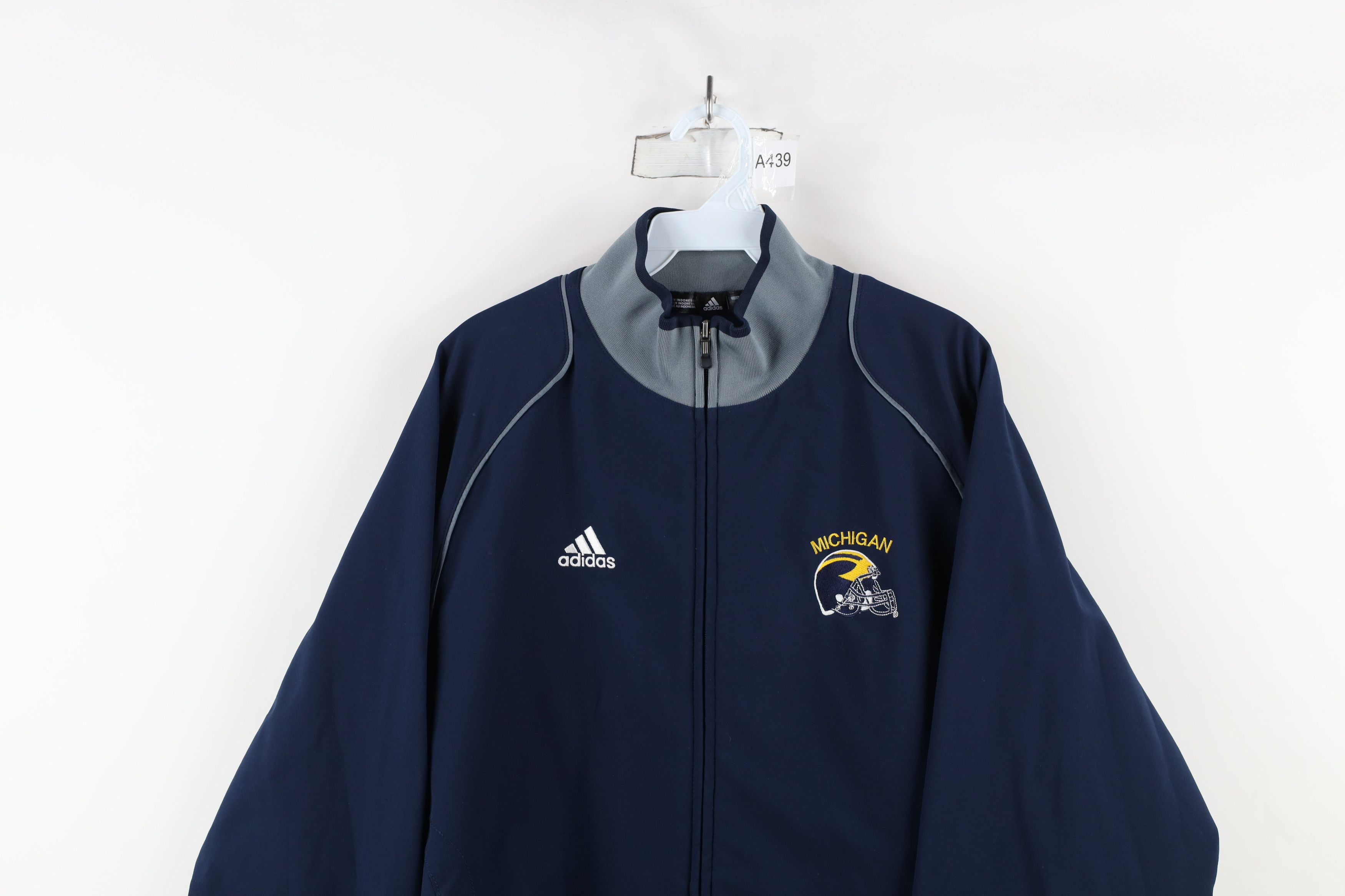 Adidas × Vintage Adidas University of Michigan Football Softshell Jacket Size US S / EU 44-46 / 1 - 2 Thumbnail