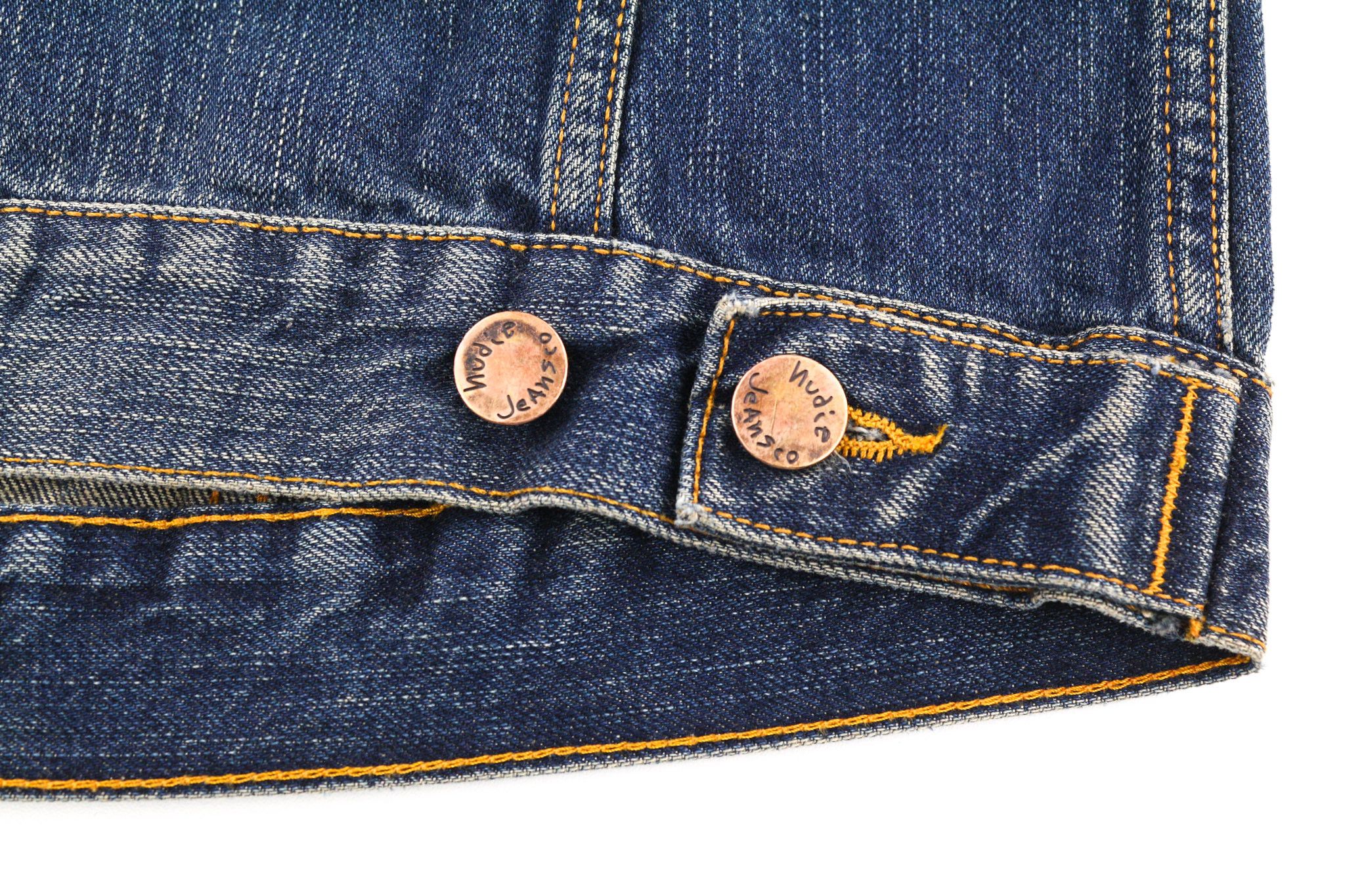 Nudie Jeans BILLY S Dark Authentic Polo Washed Blue Jacket 81939 Size US S / EU 44-46 / 1 - 8 Thumbnail