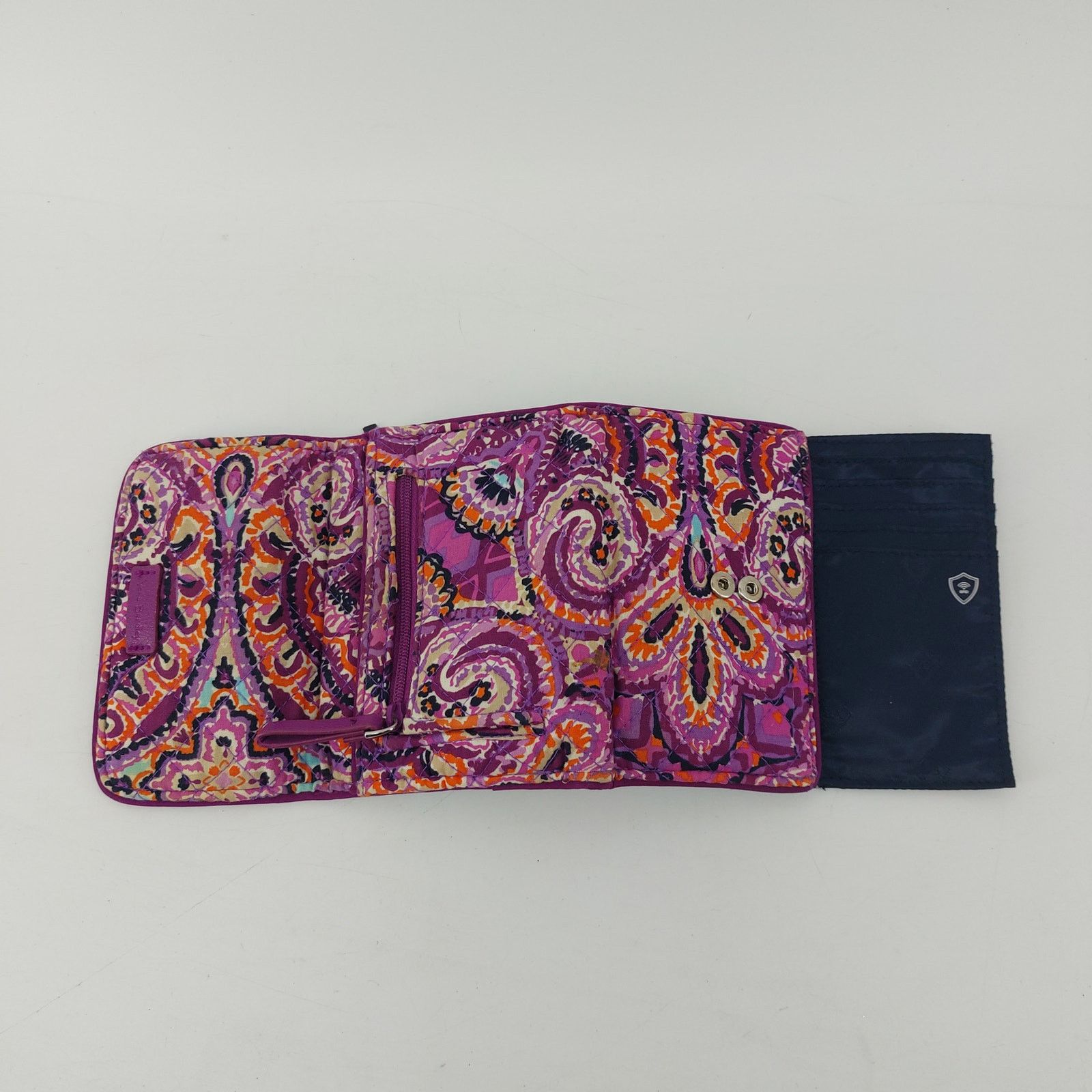 Vera Bradley Vera Bradley Purple RFID Riley Compact Wallet Trifold Casual Size ONE SIZE - 6 Thumbnail