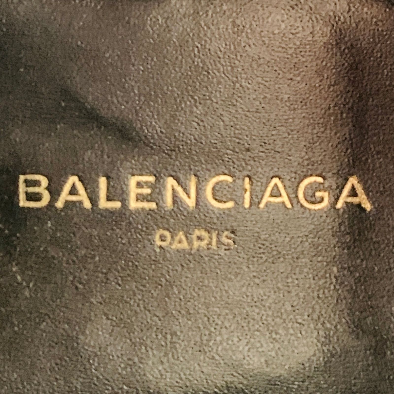 Balenciaga Black Gold Logo Patent Leather Ankle Kitten Heel Boots Size US 8 / IT 38 - 7 Thumbnail