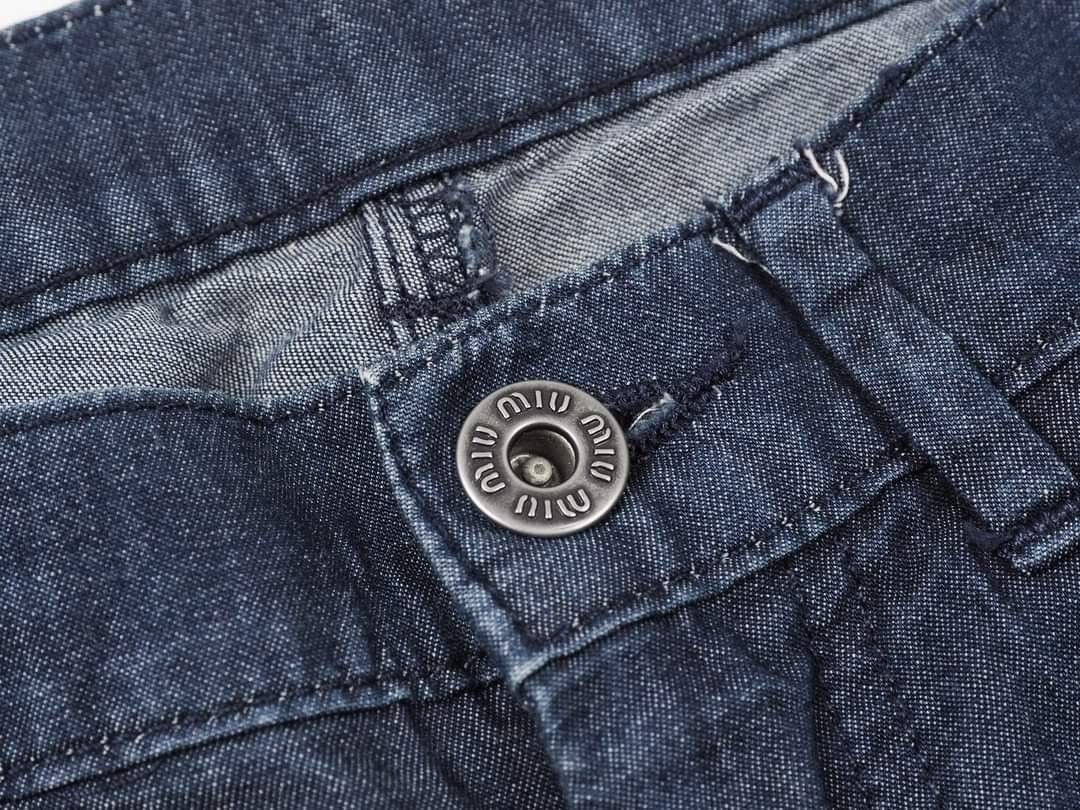 Miu Miu Miu Miu three quarters pants denim Size 28" / US 6 / IT 42 - 8 Thumbnail