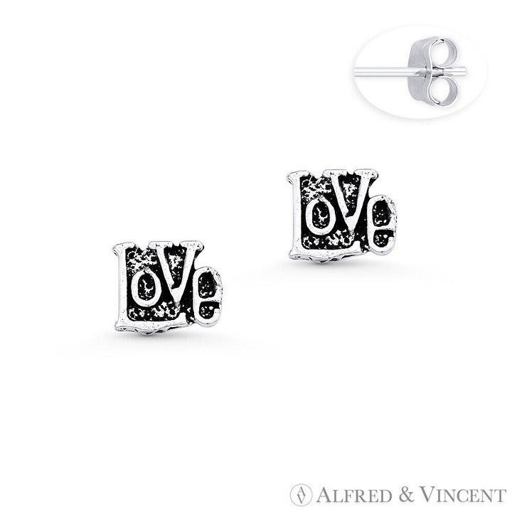 Other "Love" Word Script Charm Stud Earrings Size ONE SIZE - 1 Preview