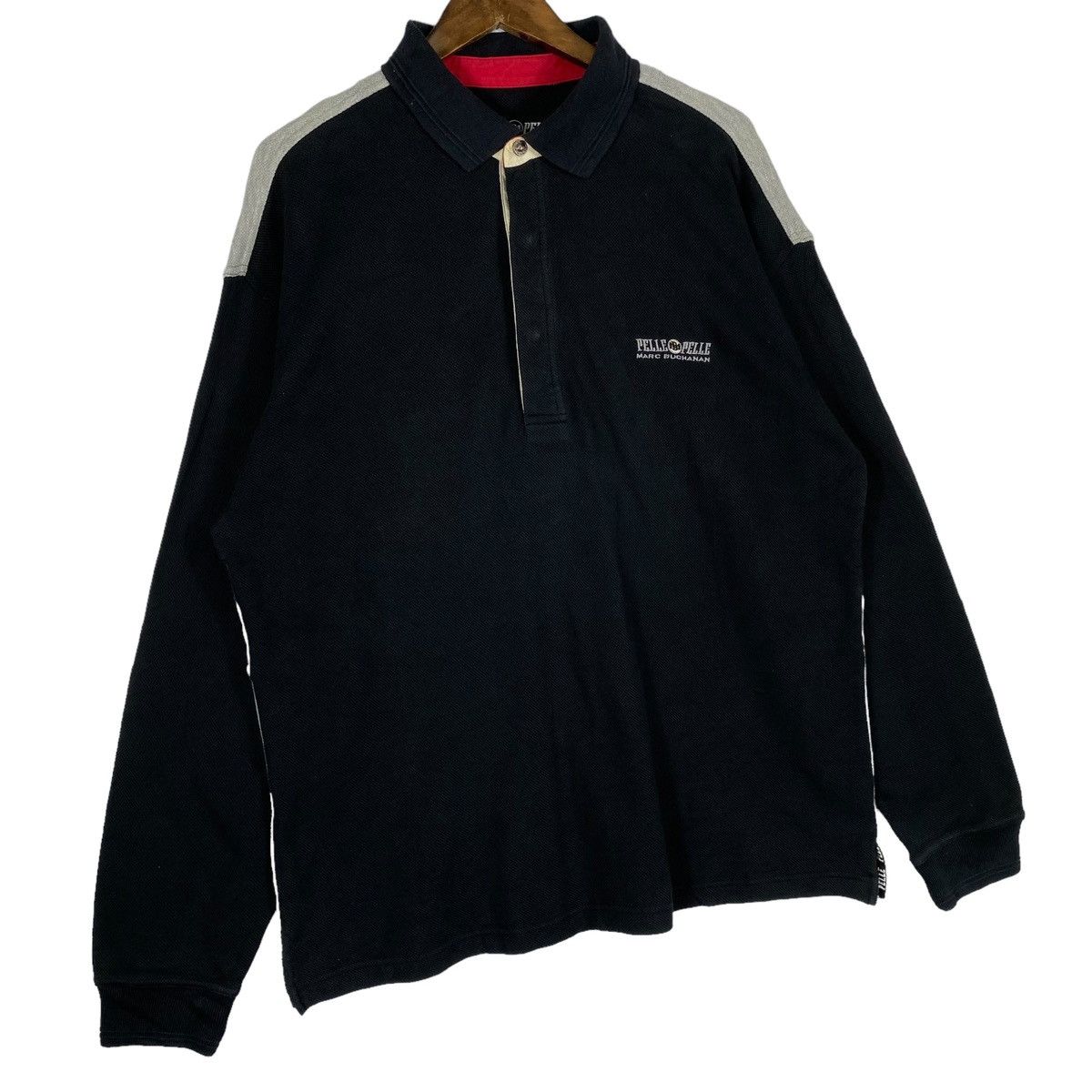 Marc Buchanan × Pelle Pelle × Vintage Vintage Pelle Pelle Marc Buchanan Rugby Polo Shirt Size US L / EU 52-54 / 3 - 8 Thumbnail