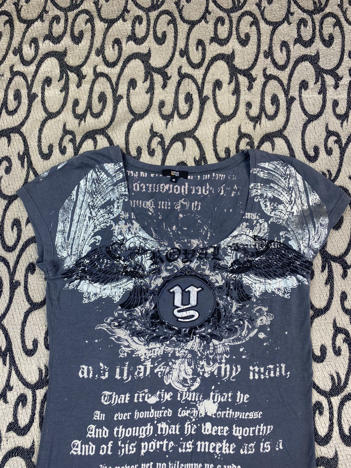 Affliction × Burberry × If Six Was Nine Y2K if Six Was Nine Avant Garde T-shirt Streetwear Size M / US 6-8 / IT 42-44 - 3 Thumbnail