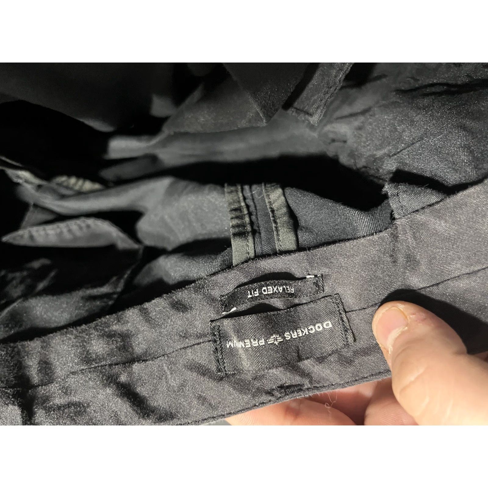 Dockers Dockers Pants Men's 38x32 Relaxed Fit Black Chino Pleated 90s Army Apple Style Distress Dockers D4 Size US 38 / EU 54 - 5 Thumbnail
