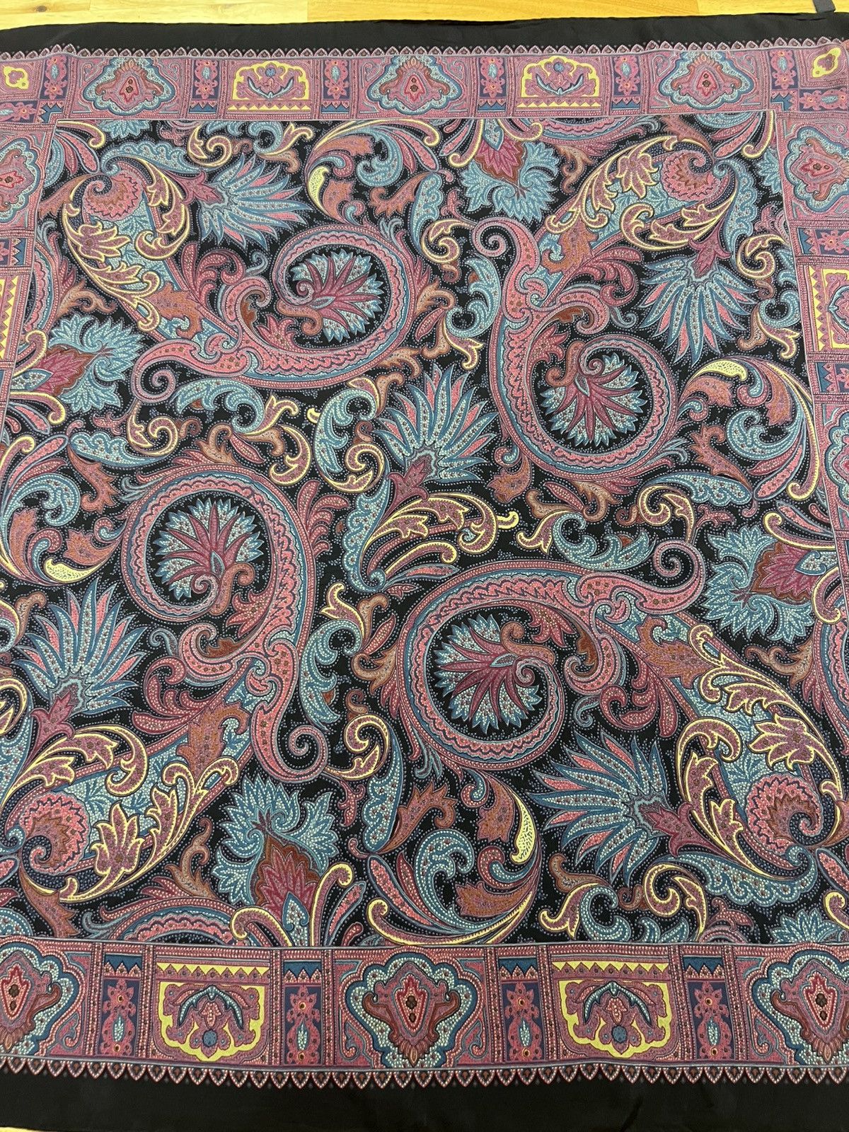 Etro Etro Silk Paisley Printed Square Shaped Sheer Scarf Size ONE SIZE - 6 Thumbnail