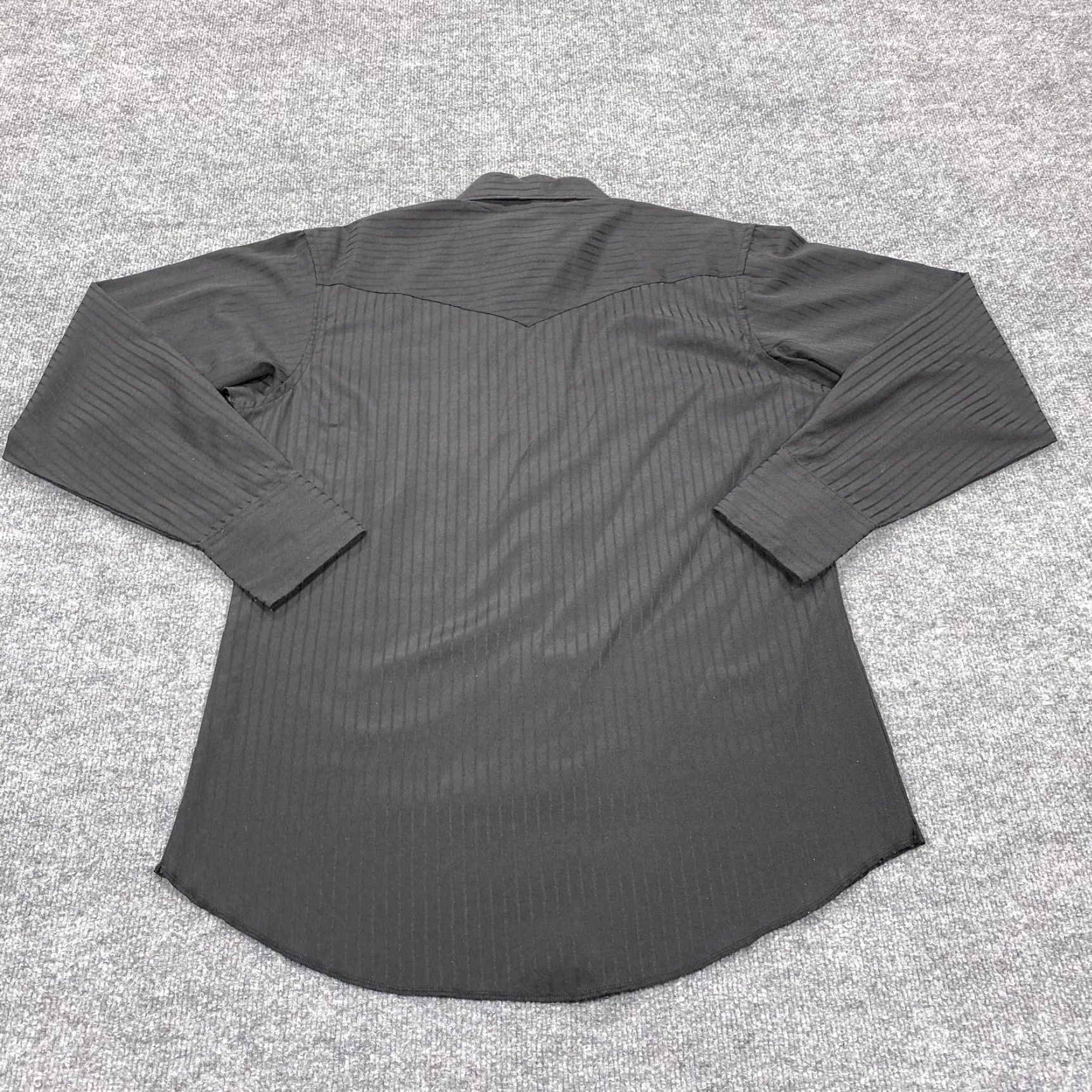 Wrangler Wrangler Shirt Mens Medium Black Stripe Long Sleeve Western Button-Up Casual Size US M / EU 48-50 / 2 - 4 Thumbnail