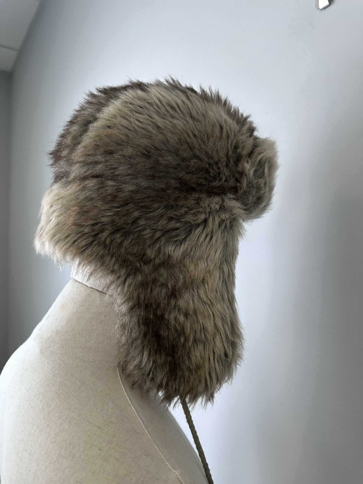 If Six Was Nine × Japanese Brand × Vintage Vintage Y2k Ushanka Fur Faux Mohair Hat Size ONE SIZE - 5 Thumbnail