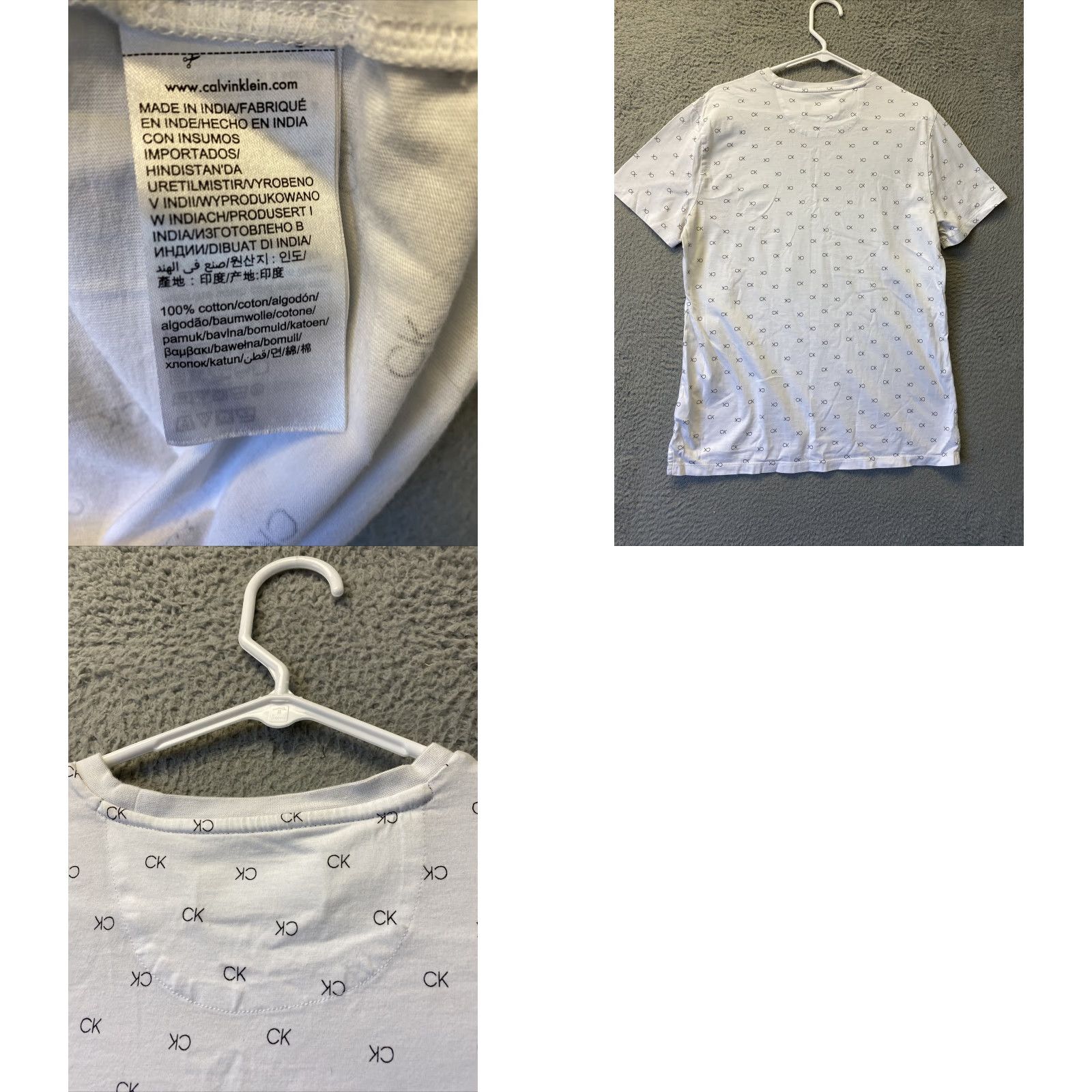 Calvin Klein Calvin Klein Shirt Mens M / Medium white black logo Short Sleeve /32-87 Regular Size Type T-Shirt Mens Size US M / EU 48-50 / 2 - 8 Thumbnail