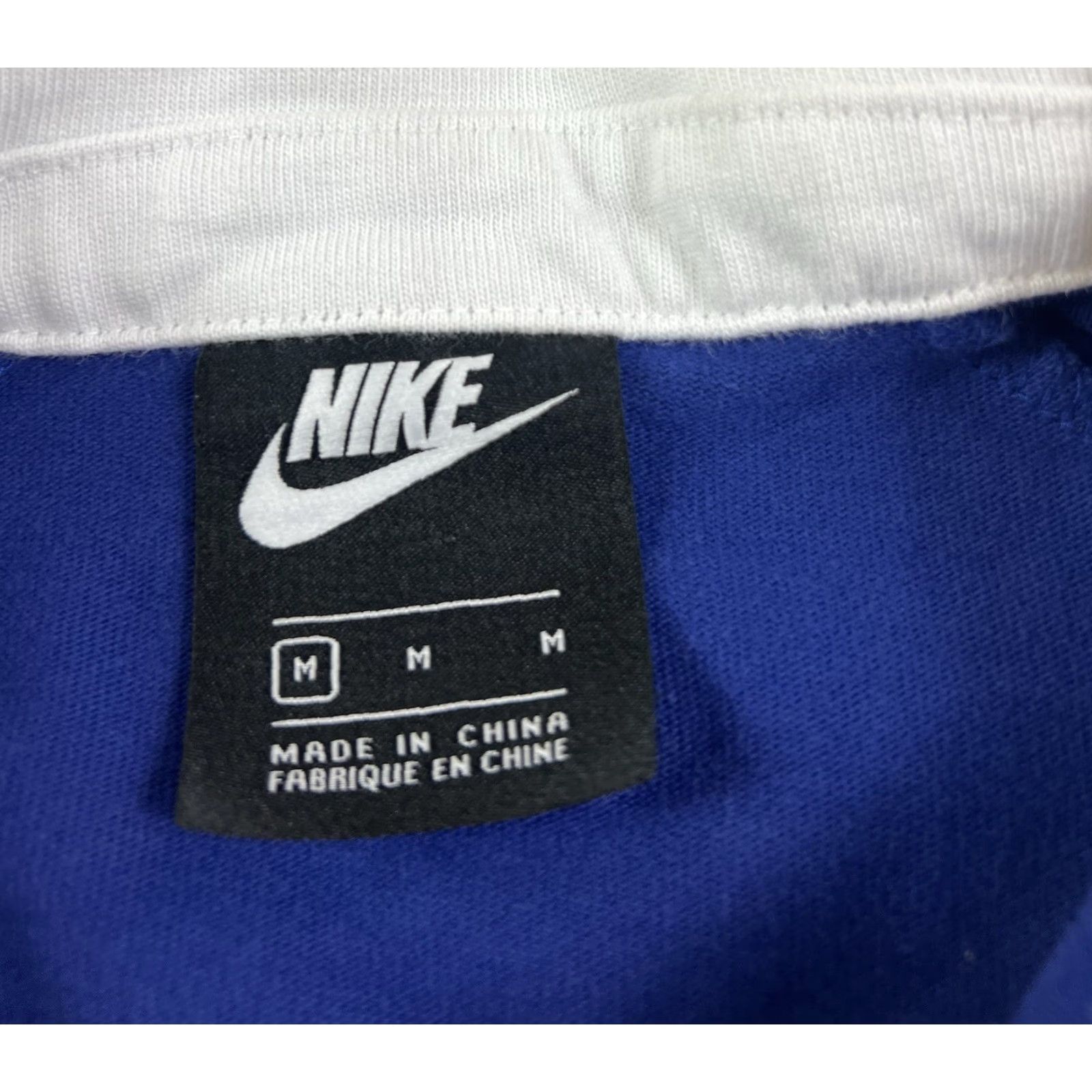 Nike Nike Polo Mens Long Sleeve Collared Rugby Shirt Swoosh CV0169-455 Blue Medium Size US M / EU 48-50 / 2 - 4 Thumbnail