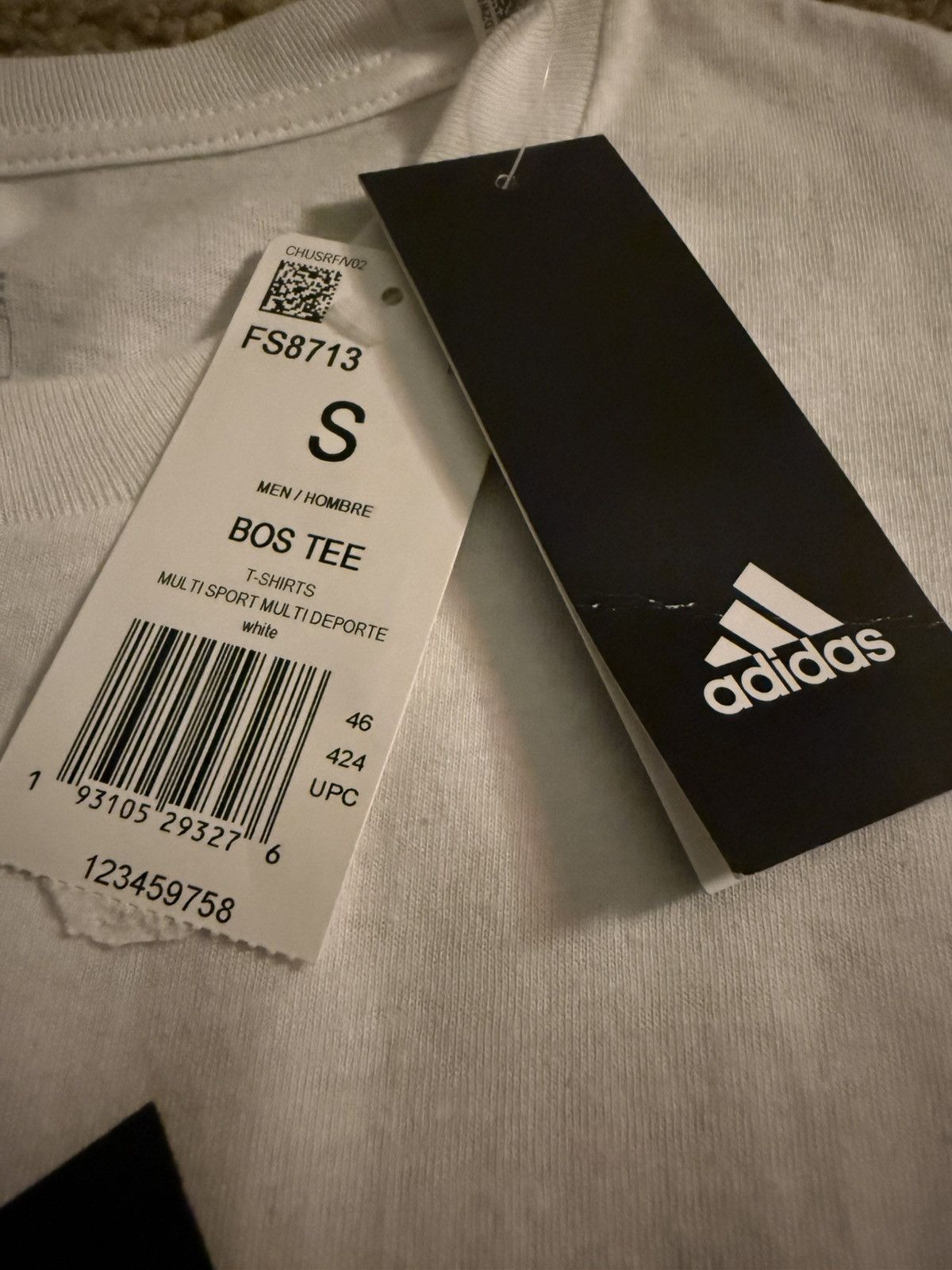 Adidas Adidas S/S Amplifier Logo Shirt White Size Small DS 28L001 Size US S / EU 44-46 / 1 - 3 Thumbnail