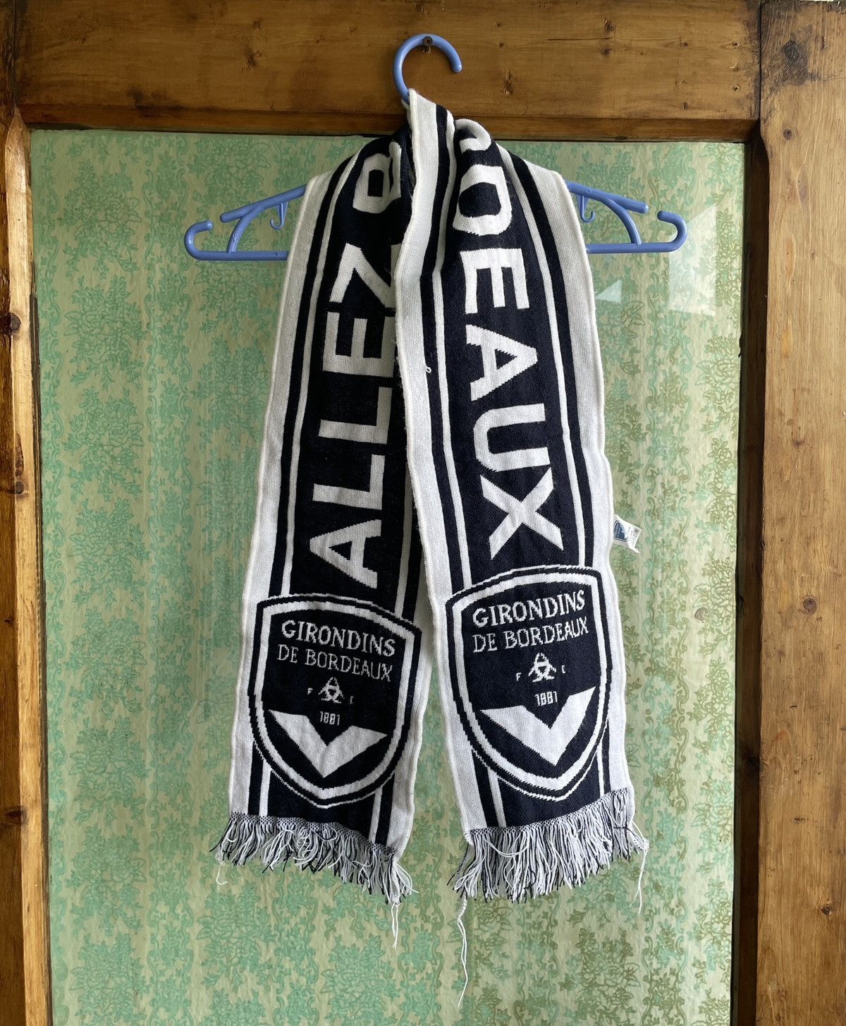 Vintage Vintage Girondins de Bordeaux FC Football Soccer Scarf Allez Size ONE SIZE - 1 Thumbnail